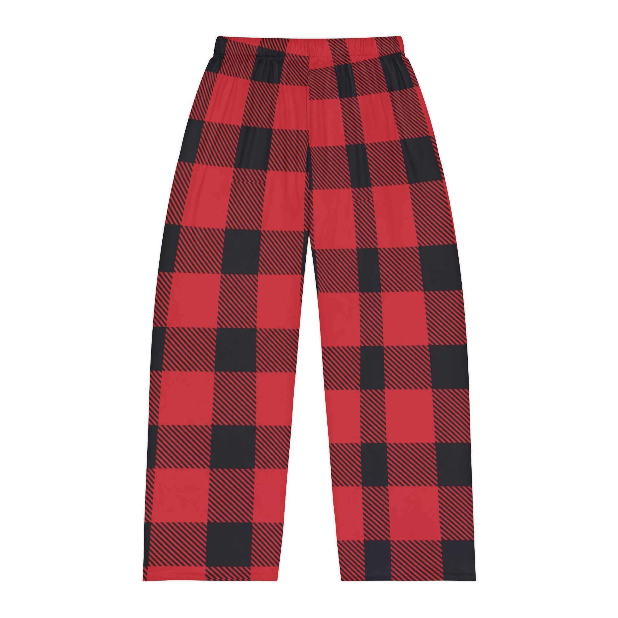 Buffalo Plaid Pajama Bottoms – Red & Black Classic