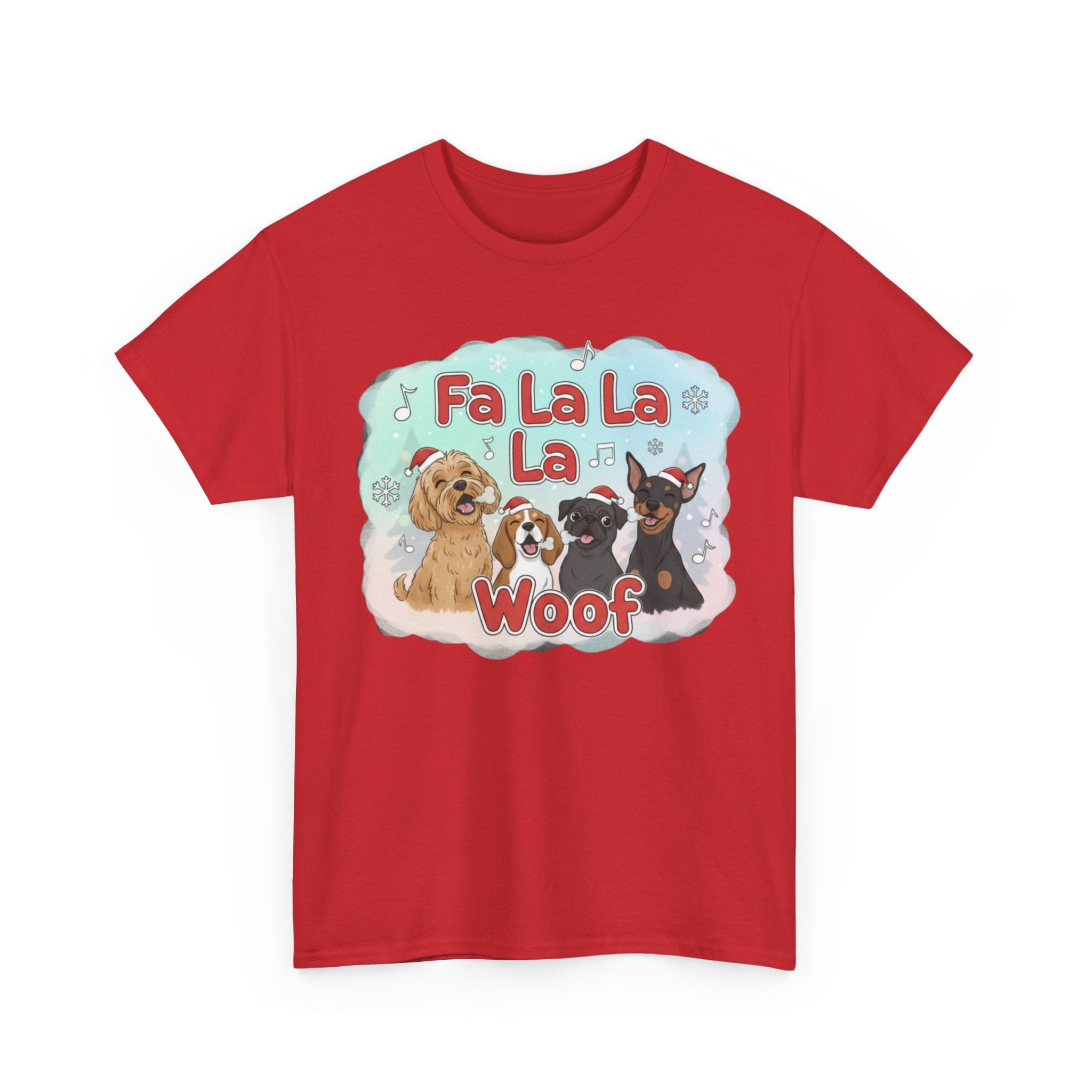 Holiday Dog Lover Tee - "Fa La La La Woof"