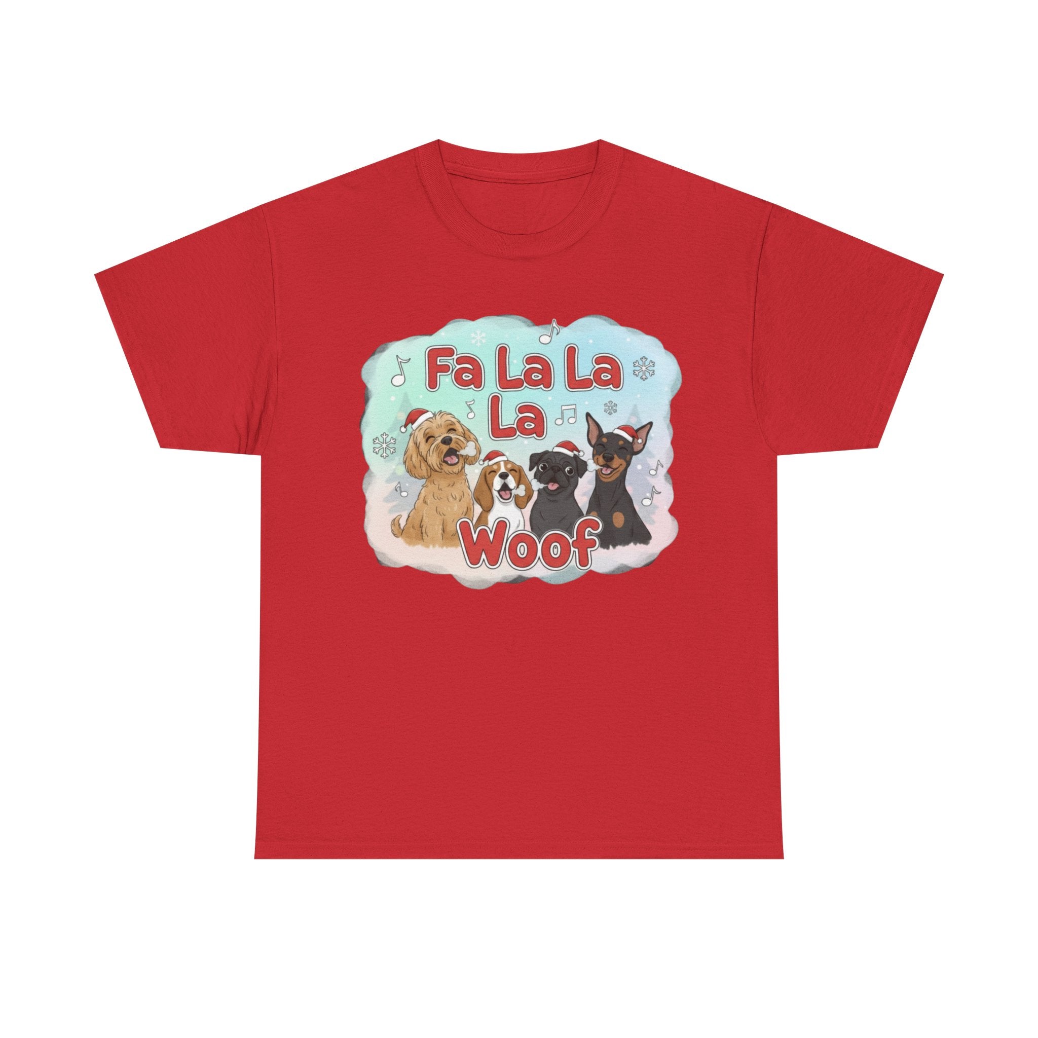 Holiday Dog Lover Tee - "Fa La La La Woof"