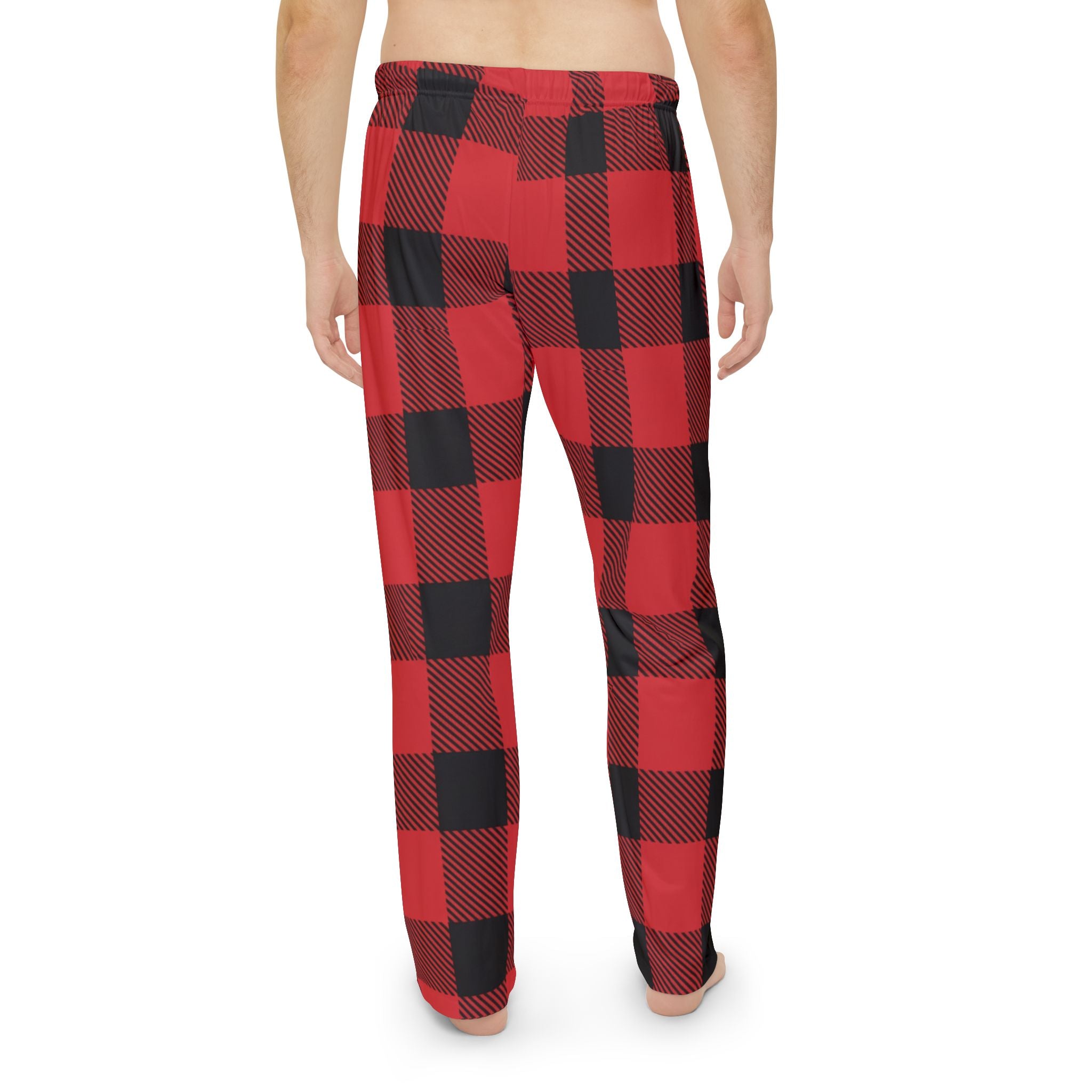 Buffalo Plaid Pajama Bottoms – Red & Black Classic