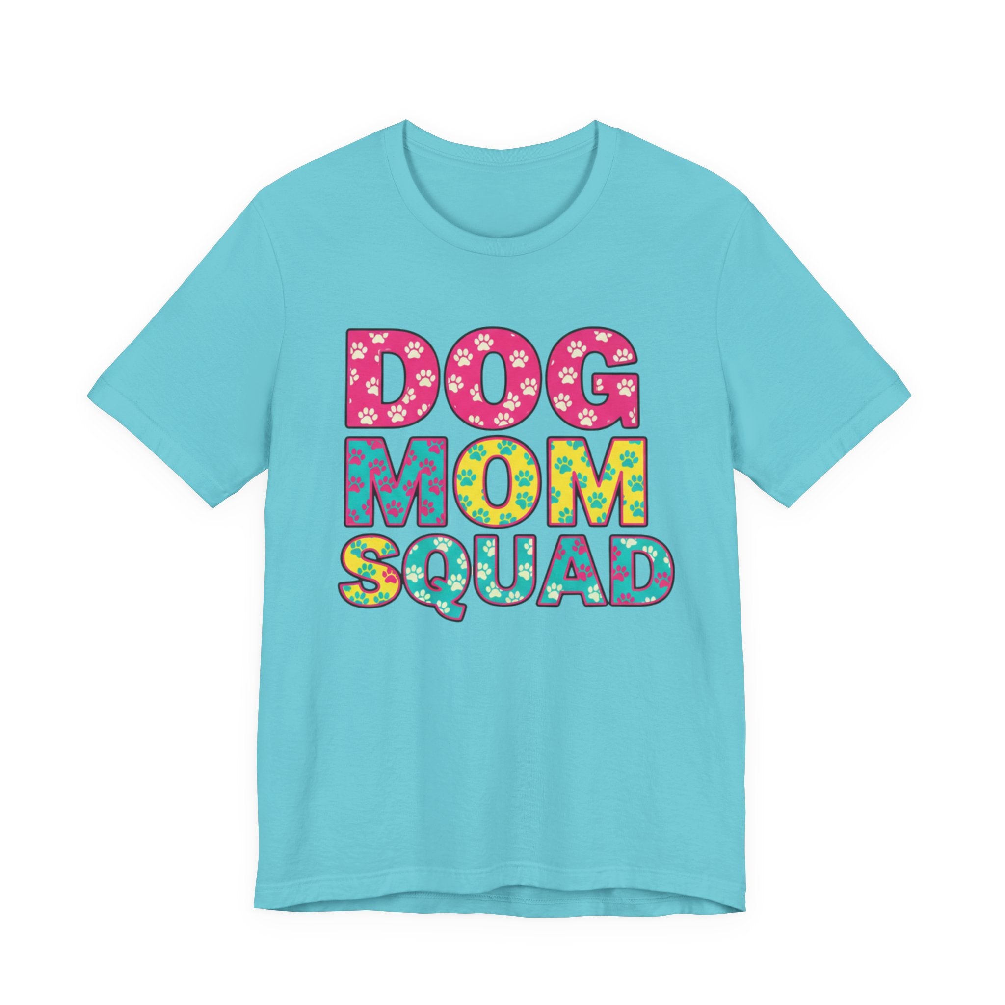 Dog Mom Squad Graphic Tee, Cute Pet Lover Shirt, Gift for Dog Owners, Fun Casual Wear, Dog Lover Apparel, Free Shipping