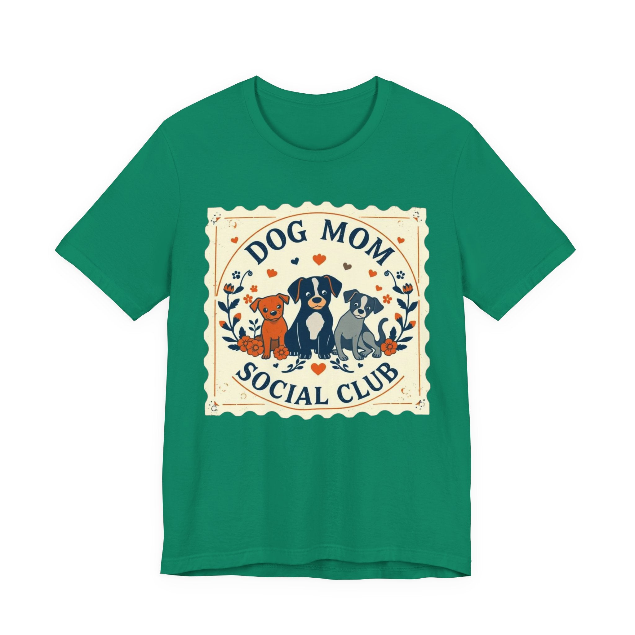 Dog Mom Social Club Tee, Dog Lover Gift, Unisex Graphic T-Shirt, Pet Owner Apparel, Cute Animal Tee, Gift for Dog Moms
