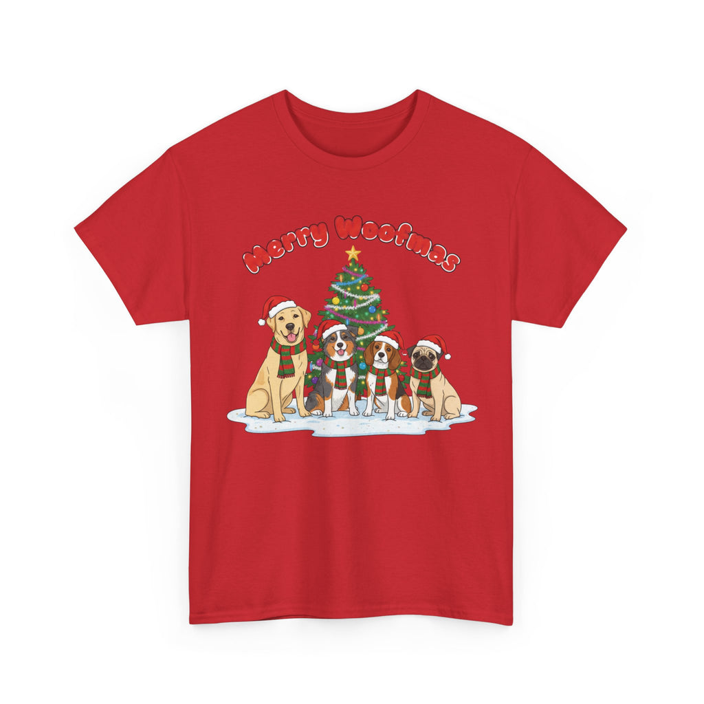 Merry Woofmas Unisex Heavy Cotton Tee