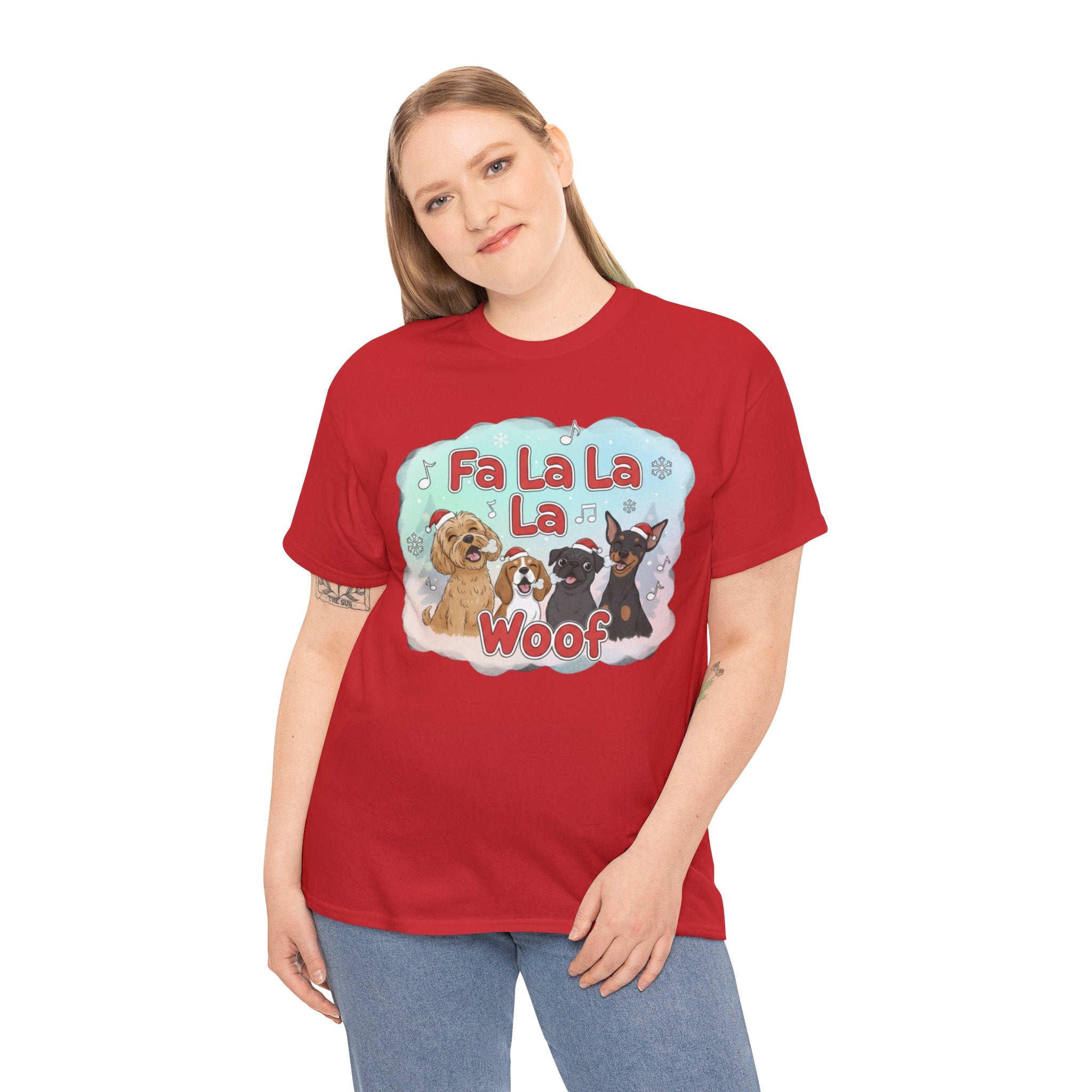 Holiday Dog Lover Tee - "Fa La La La Woof"