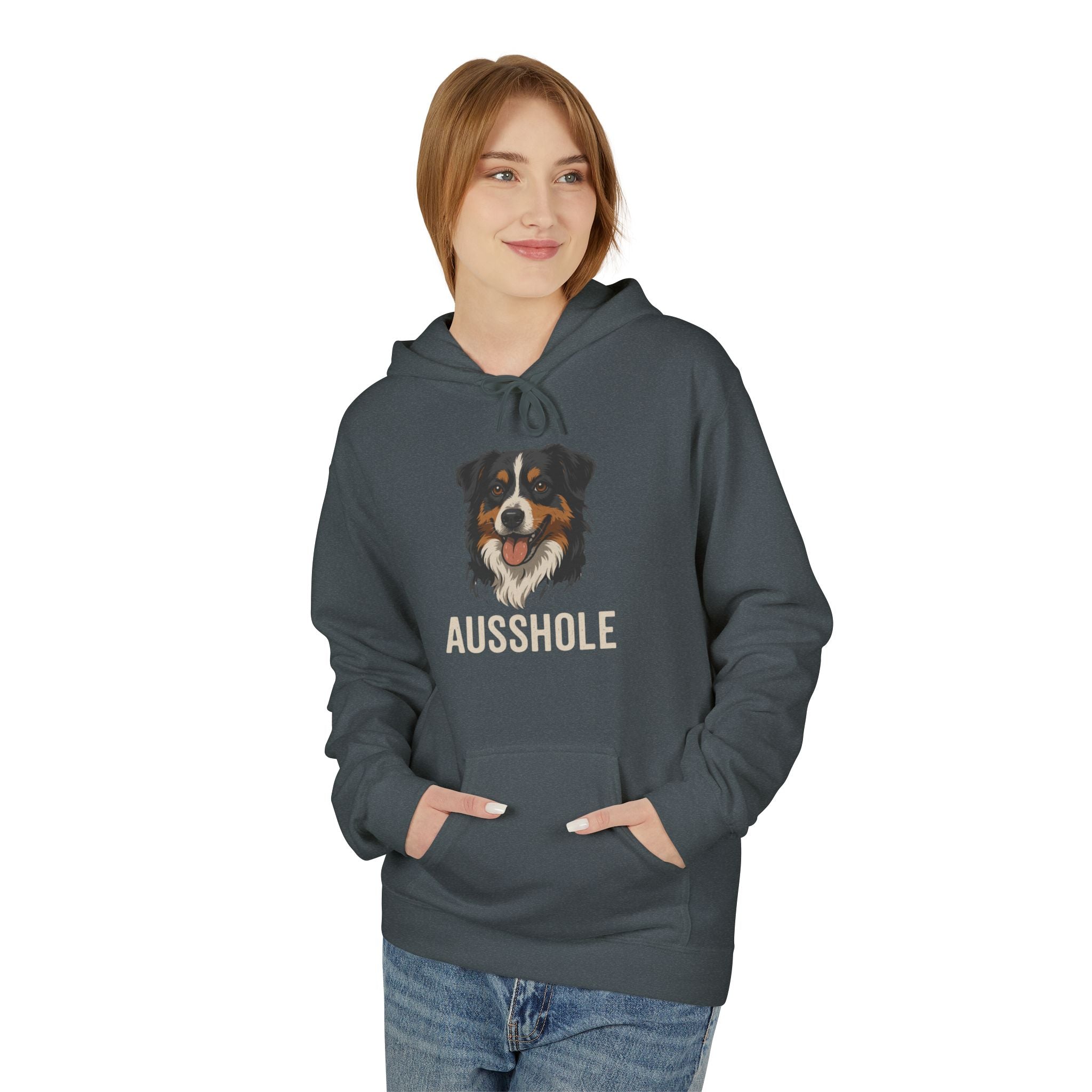 Funny Dog Owner Hoodie, Dog Lover Gift, Ausshole Hoodie, Animal Humor Sweatshirt, Unisex Pet Lover Apparel