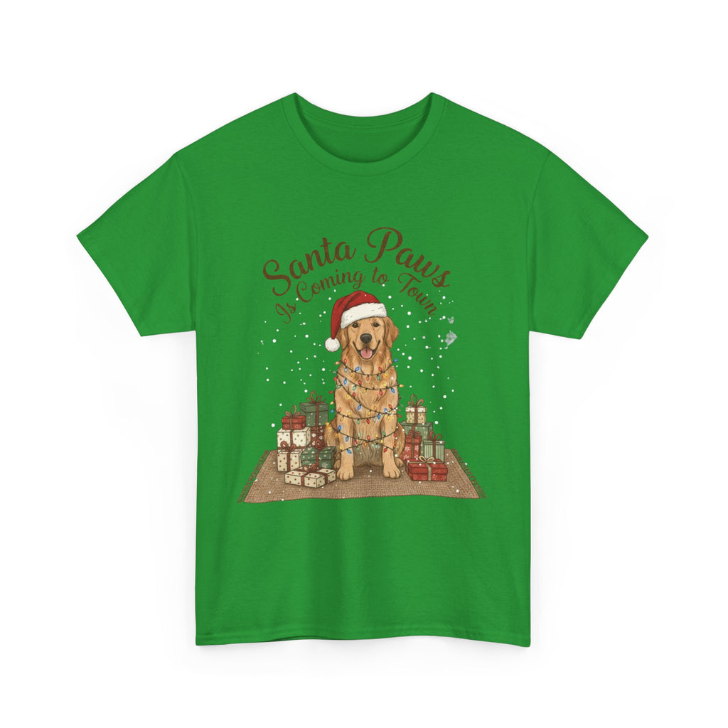 Santa Paws Unisex Heavy Cotton Tee - Perfect Holiday Gift