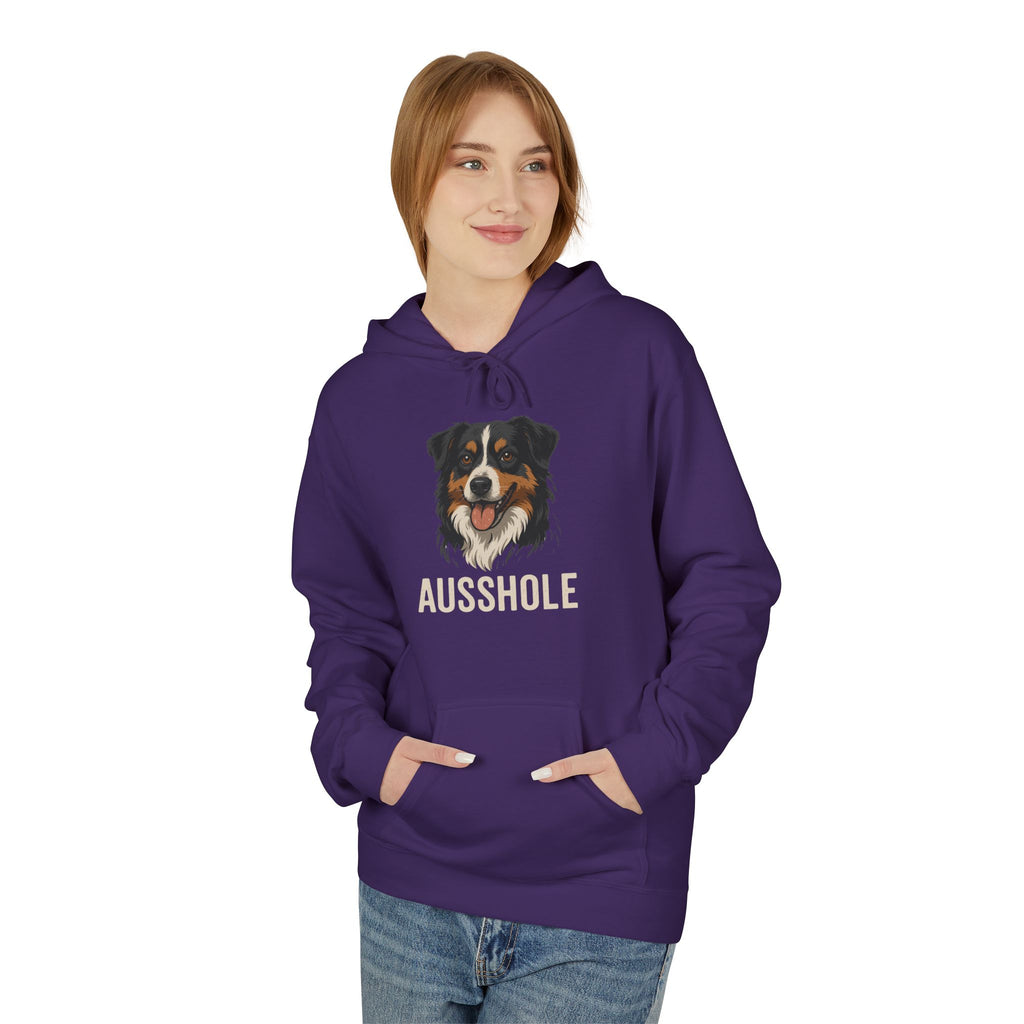 Funny Dog Owner Hoodie, Dog Lover Gift, Ausshole Hoodie, Animal Humor Sweatshirt, Unisex Pet Lover Apparel
