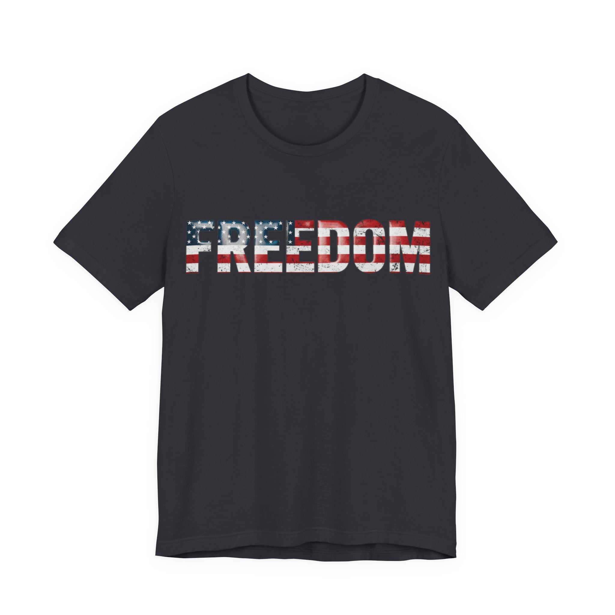 Patriotic Freedom Tee, Unisex T-Shirt, USA Flag Shirt, American Freedom Shirt, Gift for Independence Day, Casual Wear