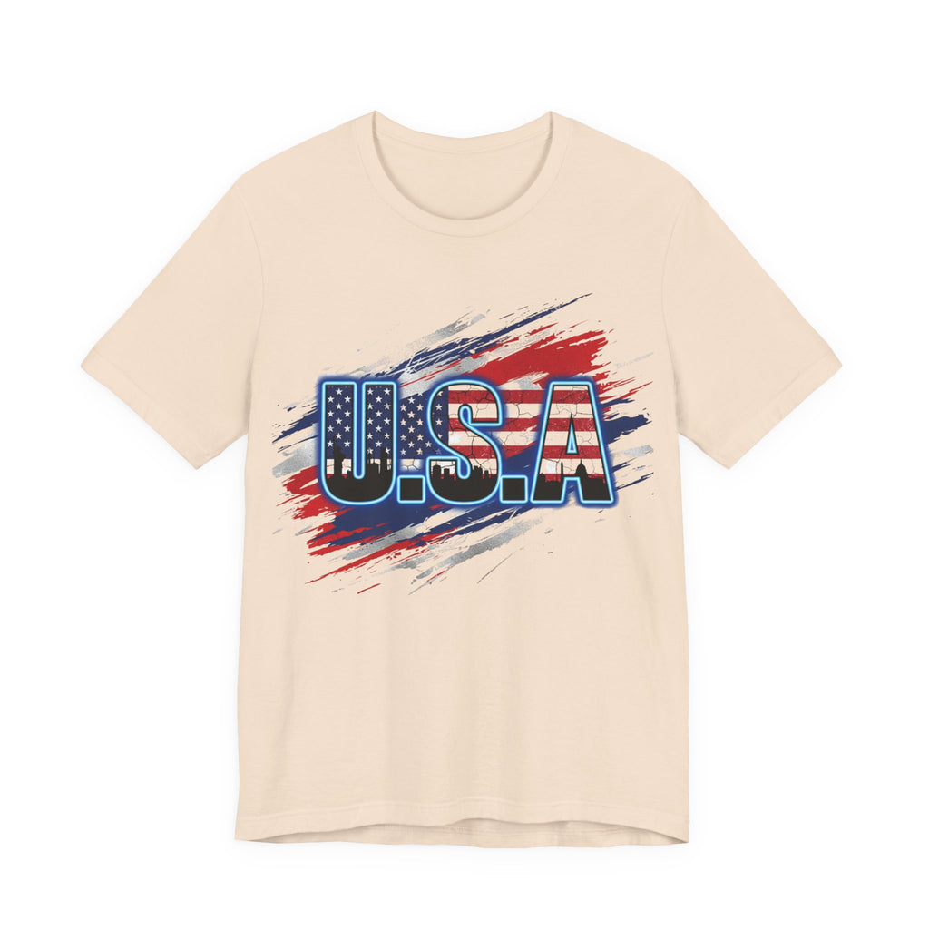 USA Patriotic Short Sleeve Tee | Perfect for Independence Day, Memorial Day, BBQs, Family Gatherings, Casual Outings