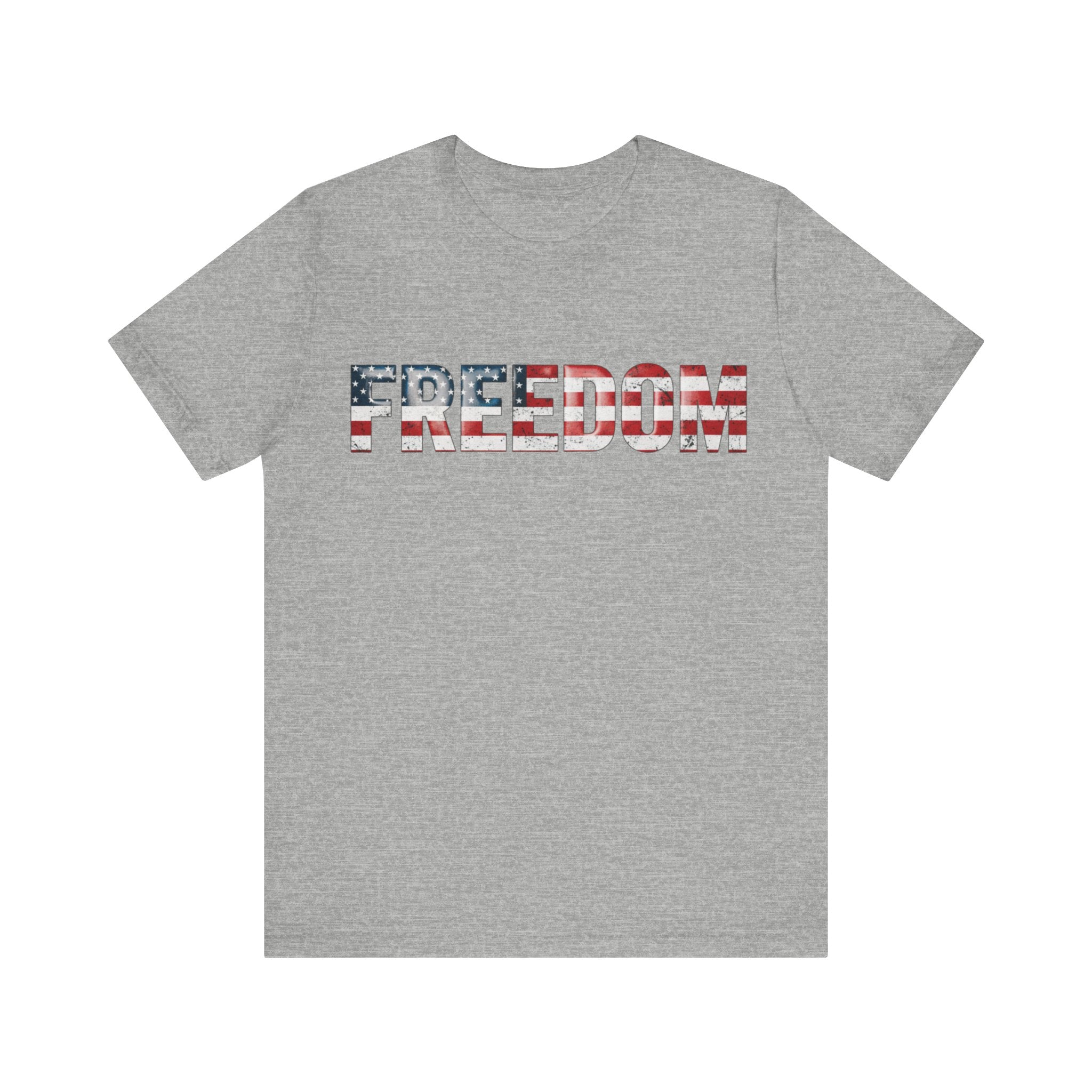 Patriotic Freedom Tee, Unisex T-Shirt, USA Flag Shirt, American Freedom Shirt, Gift for Independence Day, Casual Wear