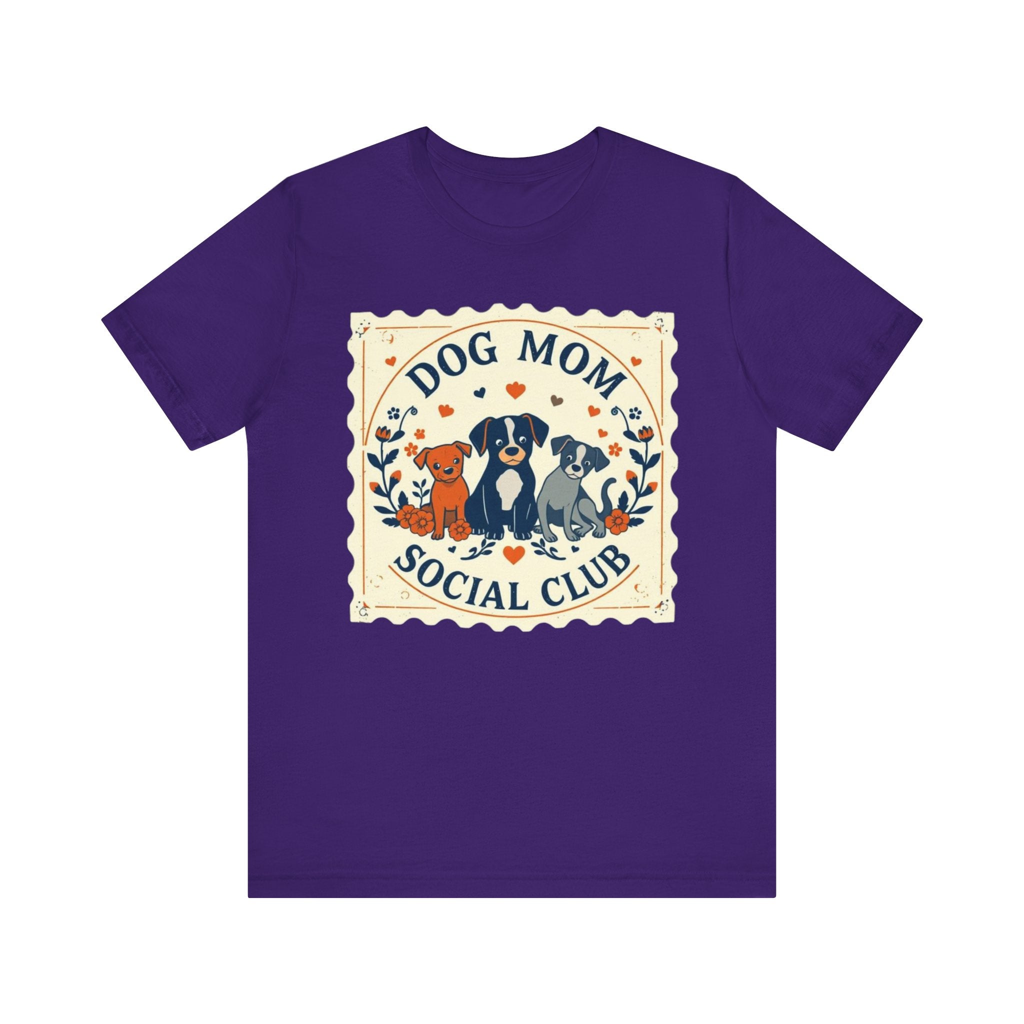 Dog Mom Social Club Tee, Dog Lover Gift, Unisex Graphic T-Shirt, Pet Owner Apparel, Cute Animal Tee, Gift for Dog Moms