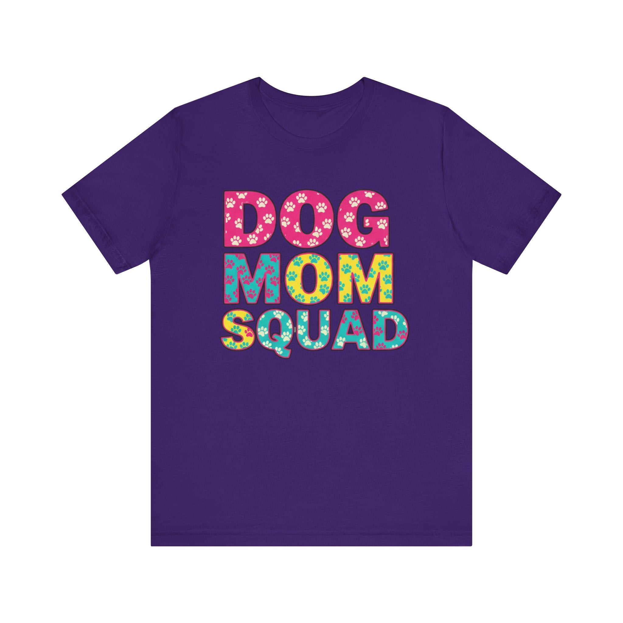 Dog Mom Squad Graphic Tee, Cute Pet Lover Shirt, Gift for Dog Owners, Fun Casual Wear, Dog Lover Apparel, Free Shipping