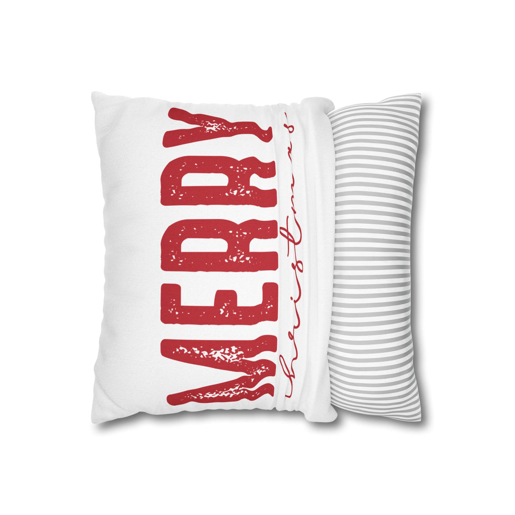 Christmas Decorative Pillowcase, Holiday Decor, Merry Christmas Pillow Cover, Cozy Home Accents, Festive Gift Idea