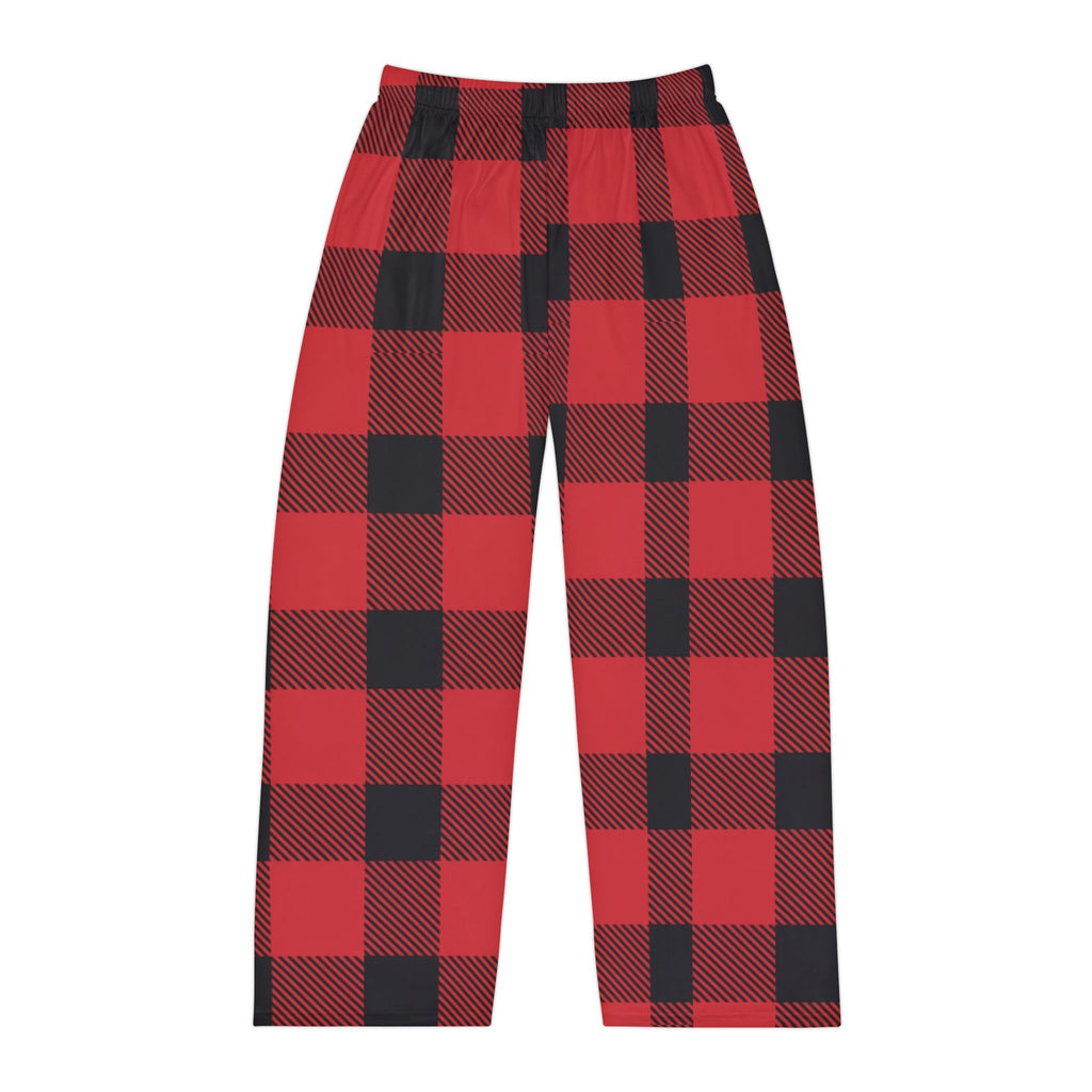 Buffalo Plaid Pajama Bottoms – Red & Black Classic