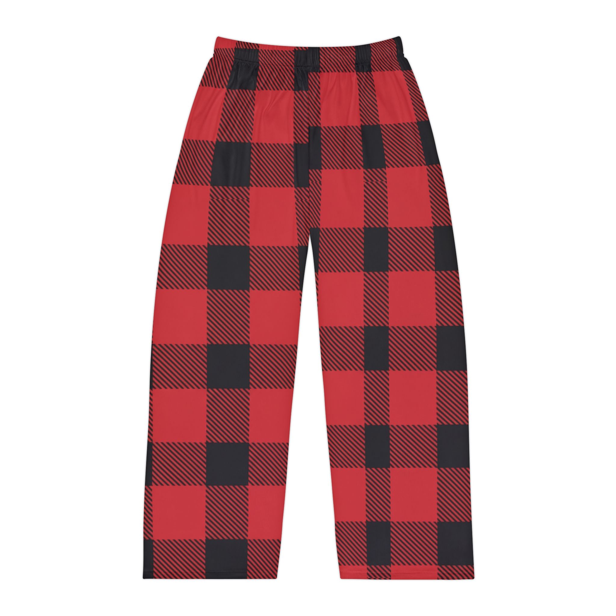 Buffalo Plaid Pajama Bottoms – Red & Black Classic