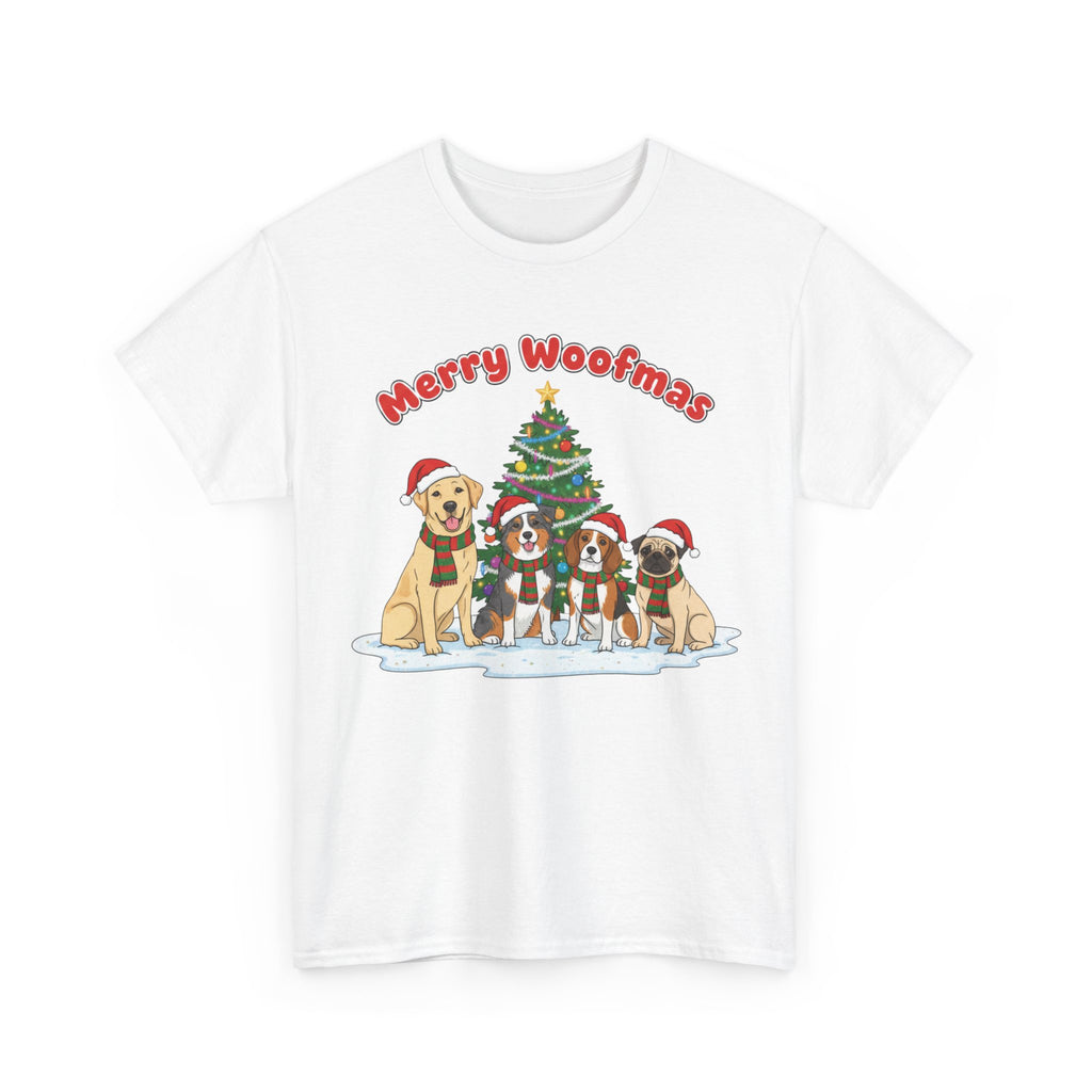 Merry Woofmas Unisex Heavy Cotton Tee