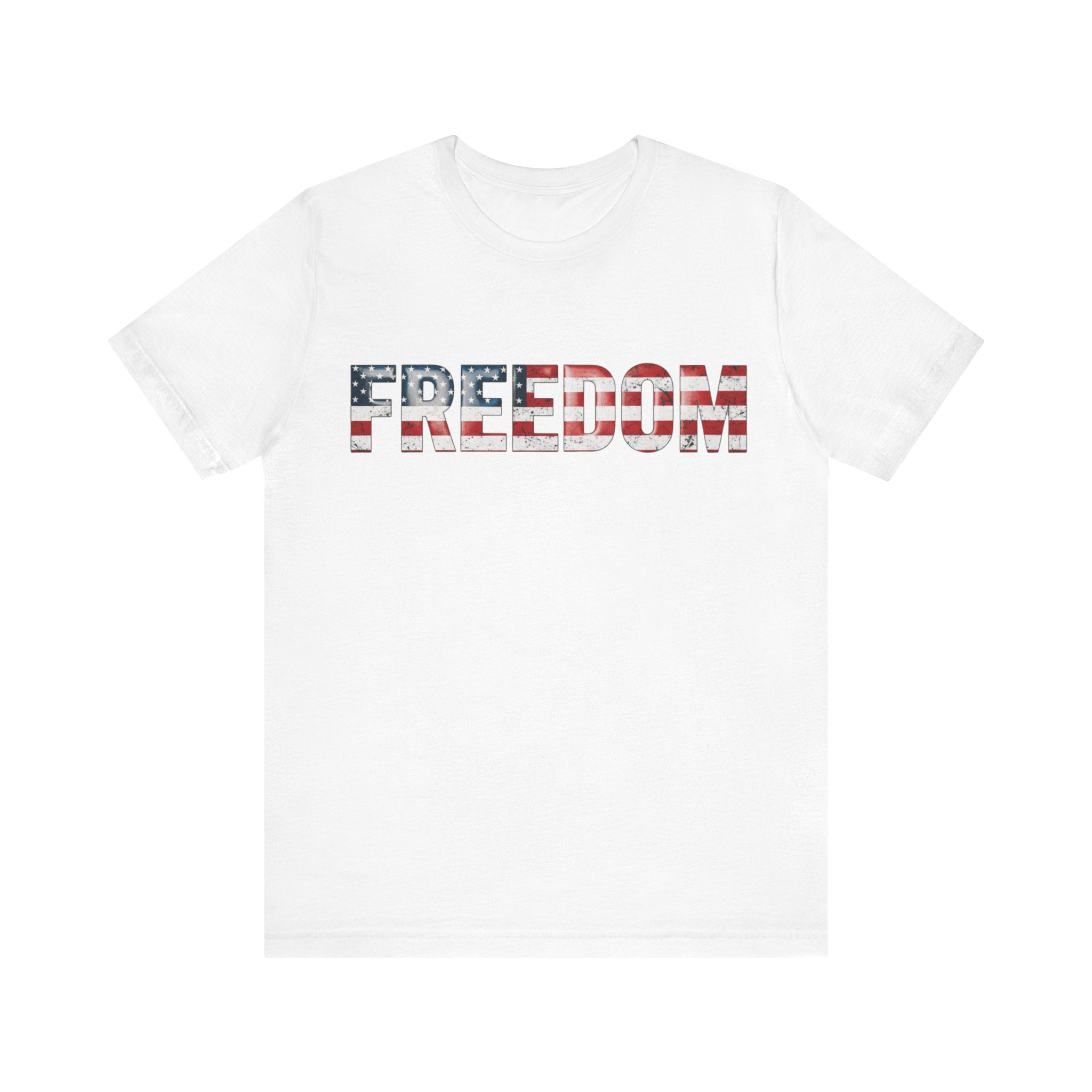 Patriotic Freedom Tee, Unisex T-Shirt, USA Flag Shirt, American Freedom Shirt, Gift for Independence Day, Casual Wear