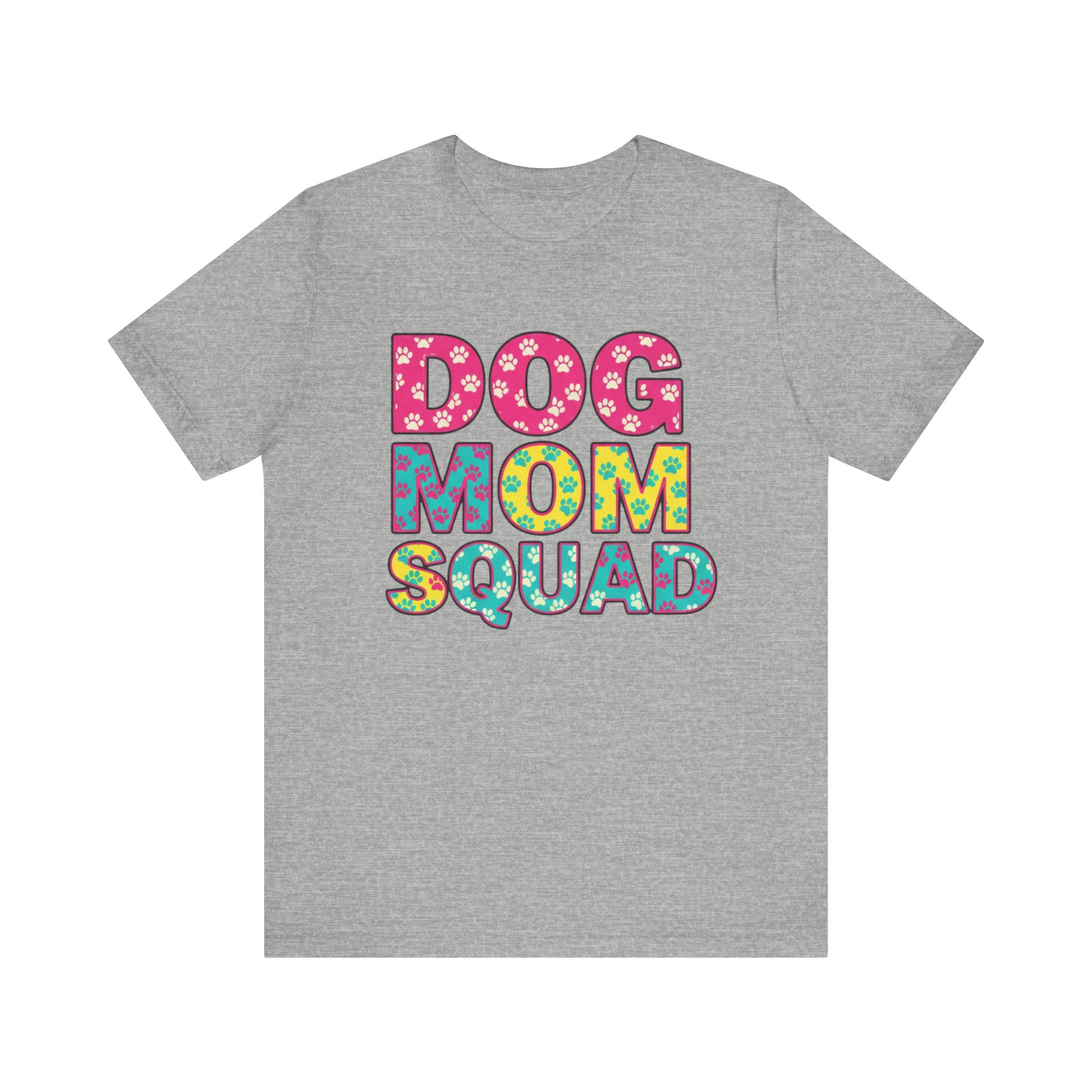 Dog Mom Squad Graphic Tee, Cute Pet Lover Shirt, Gift for Dog Owners, Fun Casual Wear, Dog Lover Apparel, Free Shipping