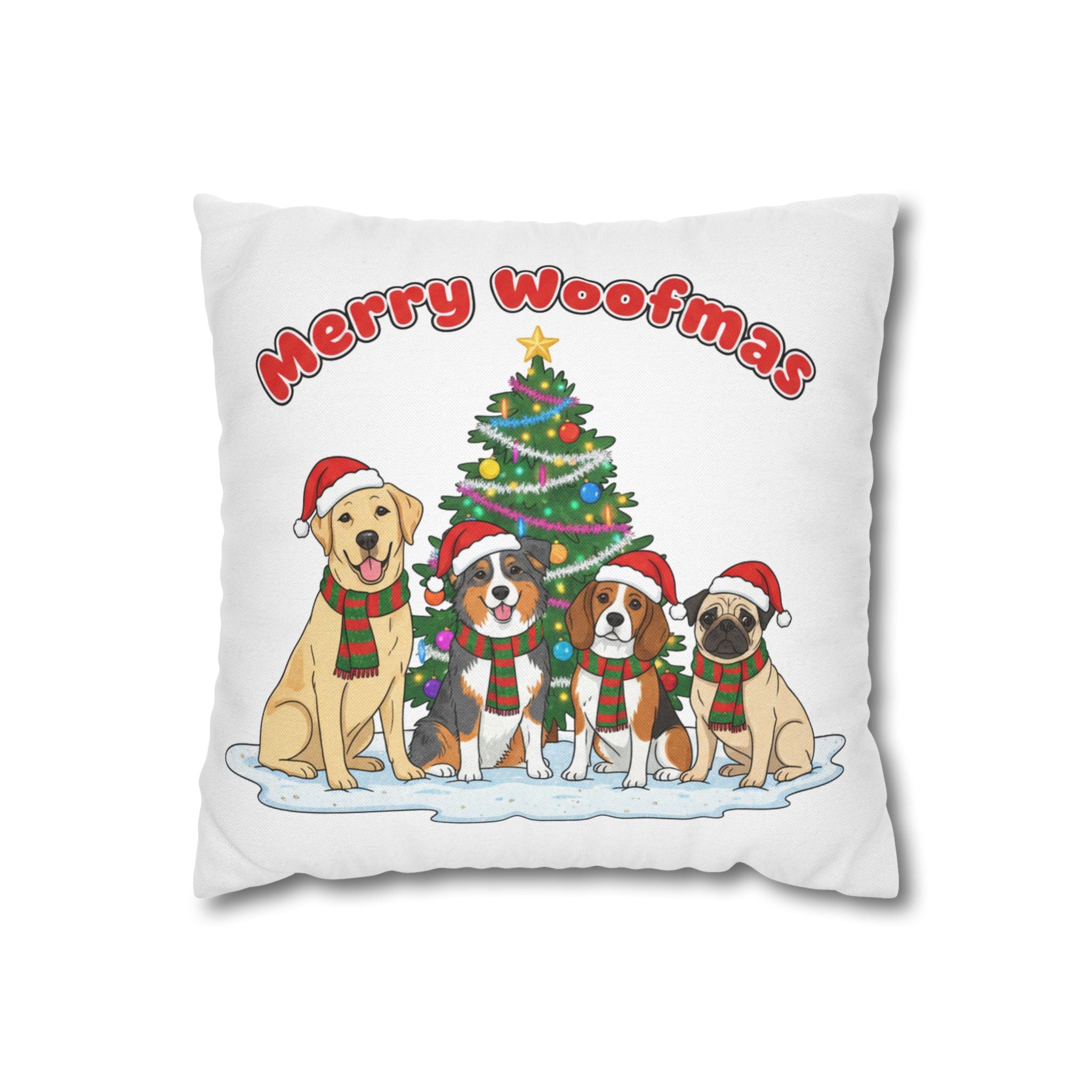 Merry Woofmas Pillowcase