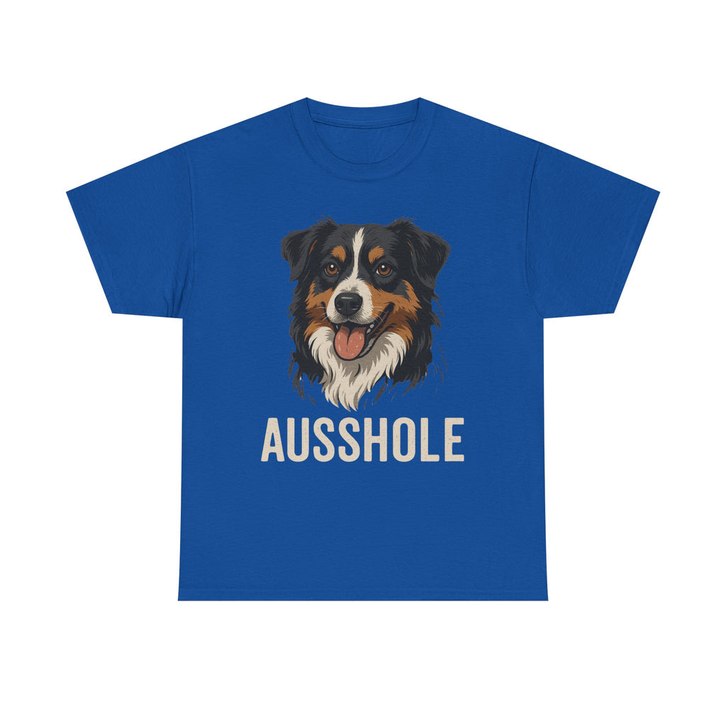 Funny Dog Lover Tee, Unisex Heavy Cotton T-Shirt, Aussie Humor Gift, Pet Owner Apparel, Cute Canine Shirt, Dog Owner Present