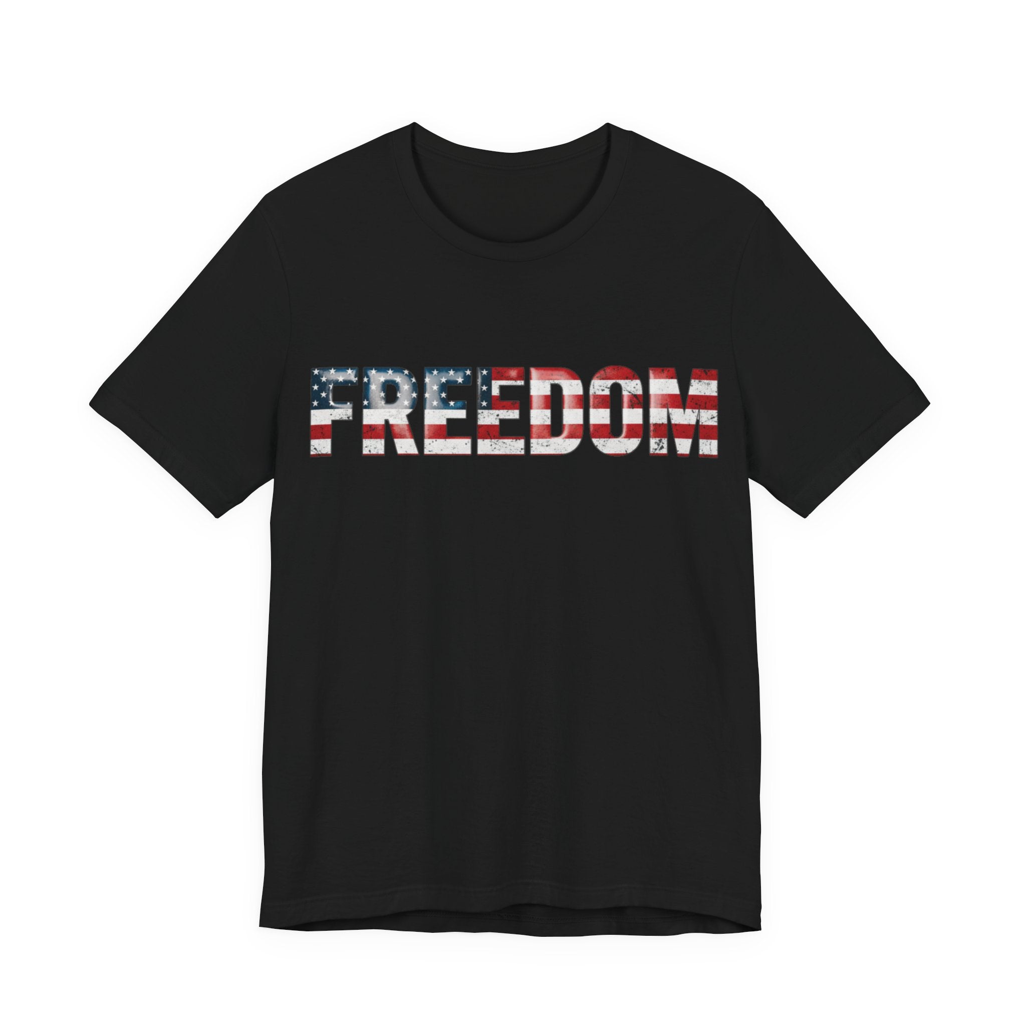 Patriotic Freedom Tee, Unisex T-Shirt, USA Flag Shirt, American Freedom Shirt, Gift for Independence Day, Casual Wear
