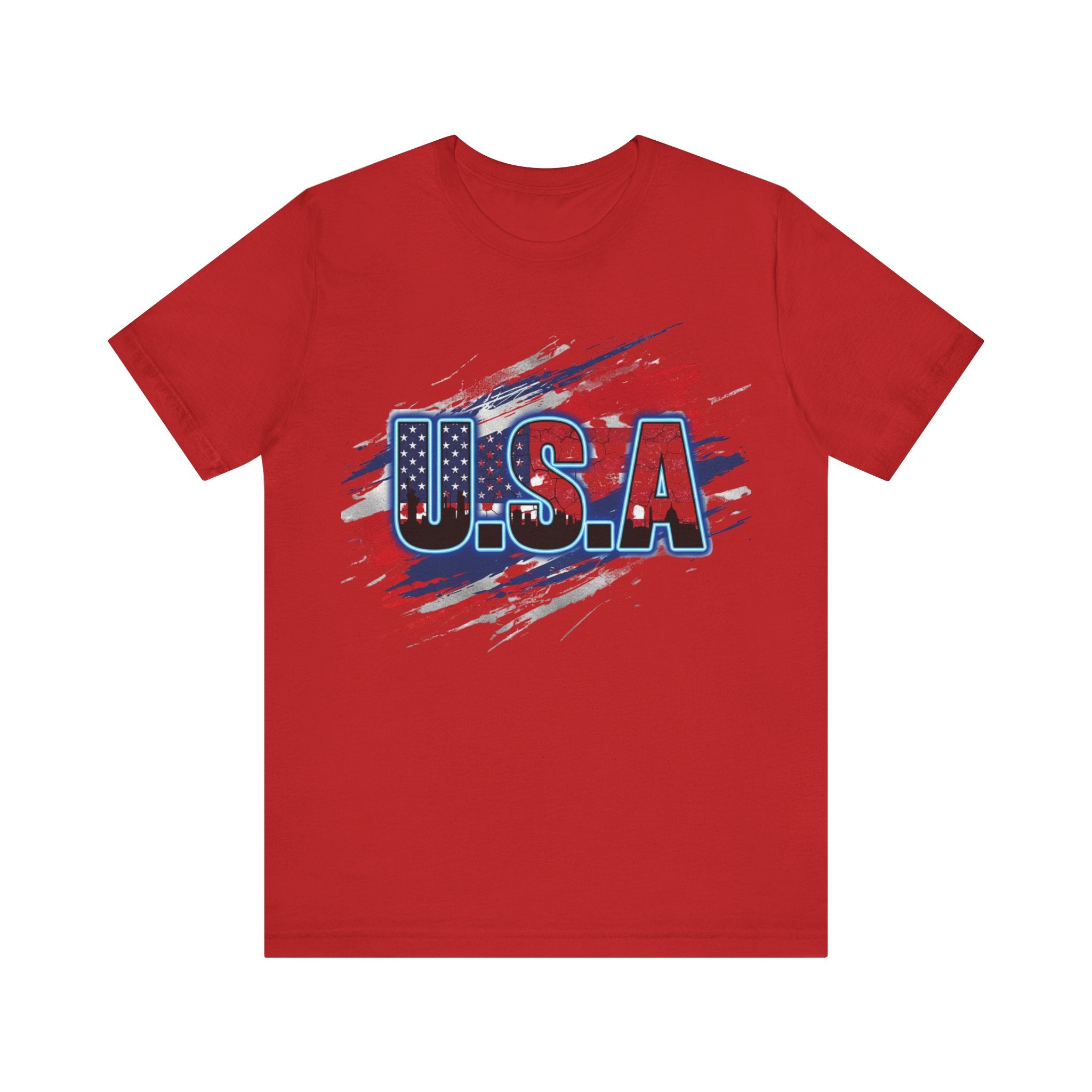 USA Patriotic Short Sleeve Tee | Perfect for Independence Day, Memorial Day, BBQs, Family Gatherings, Casual Outings