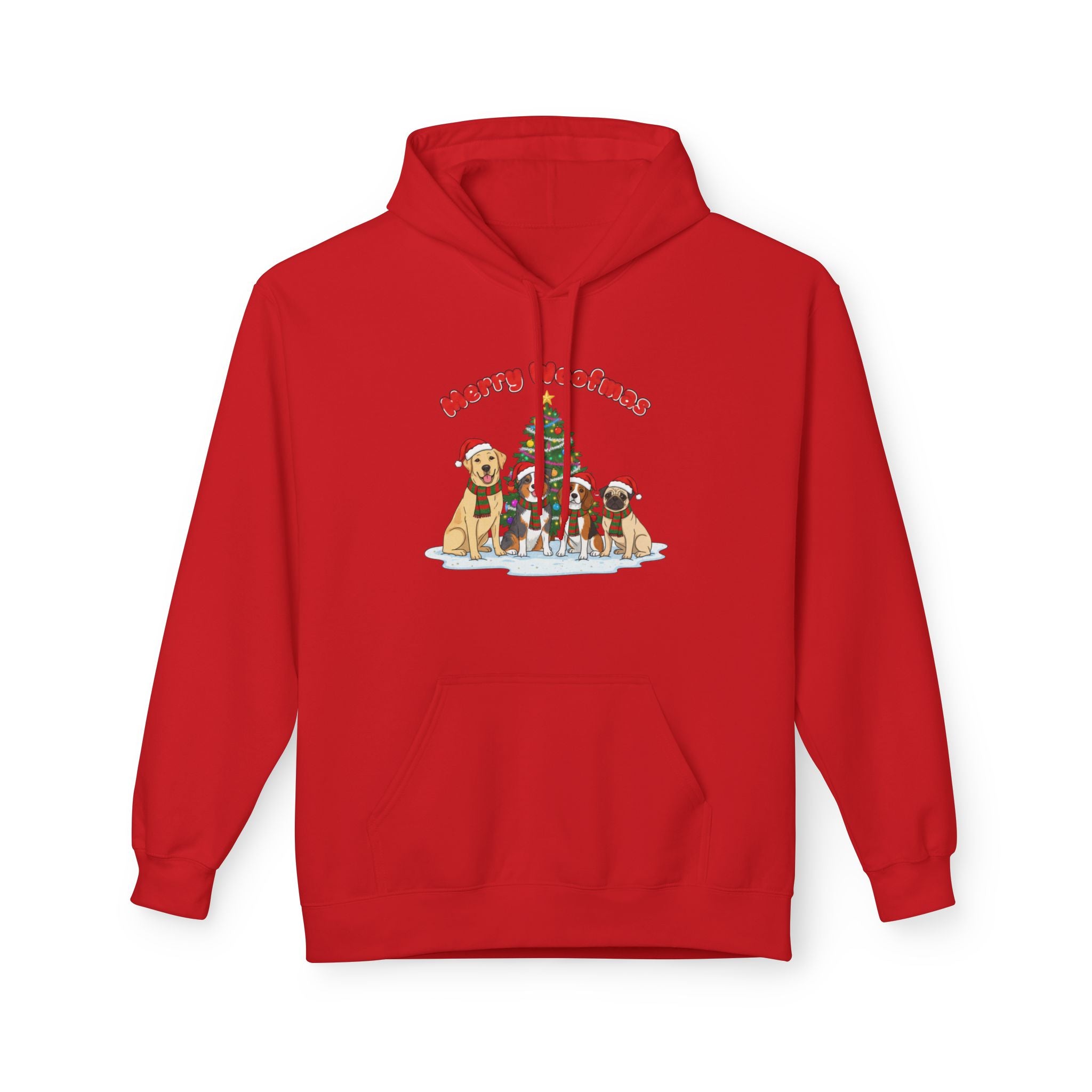 Festive Christmas Hoodie with Merry Christmas Design
