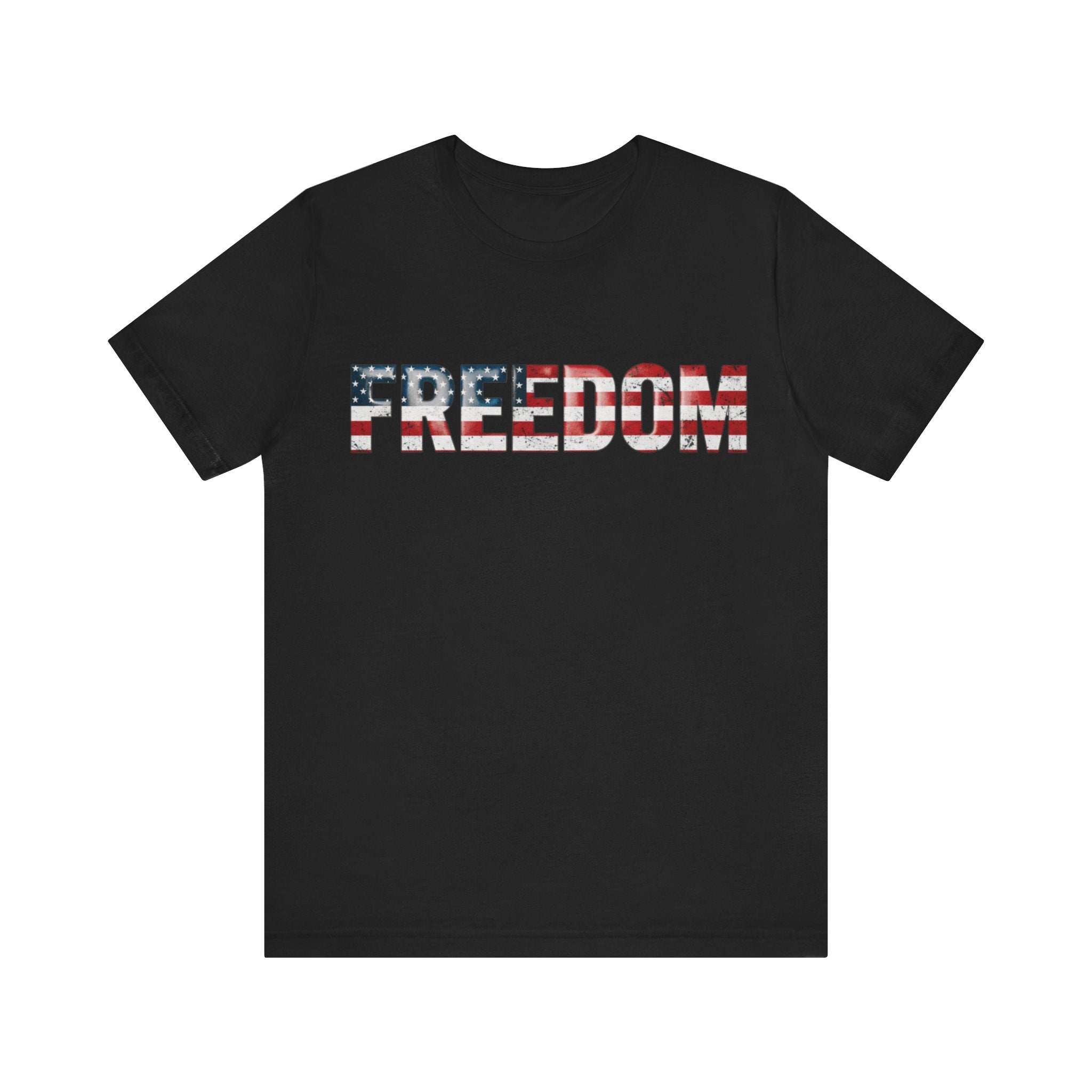 Patriotic Freedom Tee, Unisex T-Shirt, USA Flag Shirt, American Freedom Shirt, Gift for Independence Day, Casual Wear