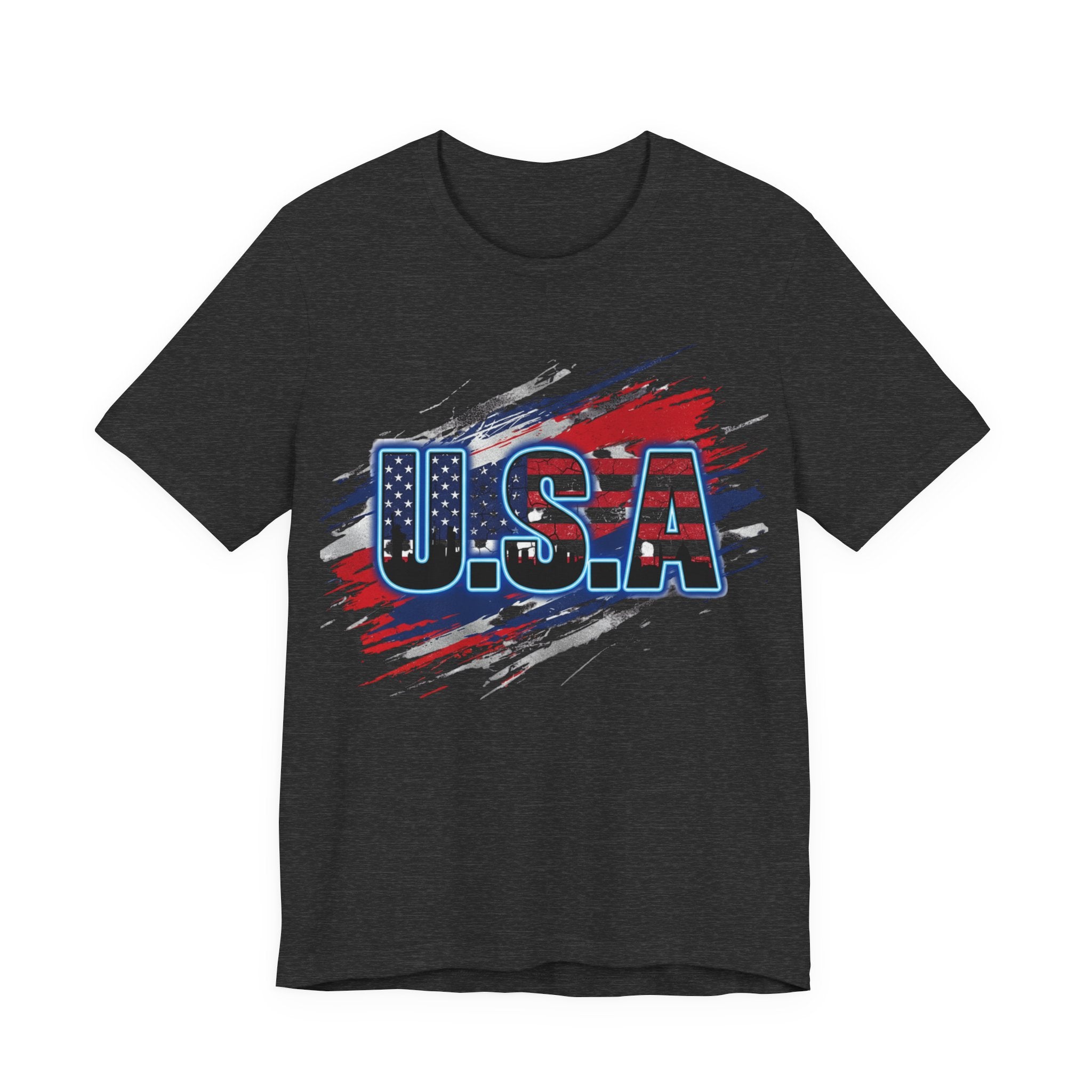 USA Patriotic Short Sleeve Tee | Perfect for Independence Day, Memorial Day, BBQs, Family Gatherings, Casual Outings