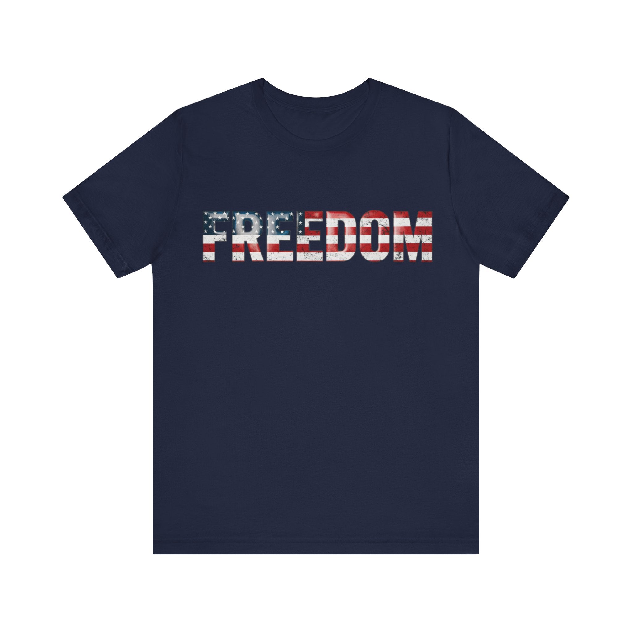 Patriotic Freedom Tee, Unisex T-Shirt, USA Flag Shirt, American Freedom Shirt, Gift for Independence Day, Casual Wear