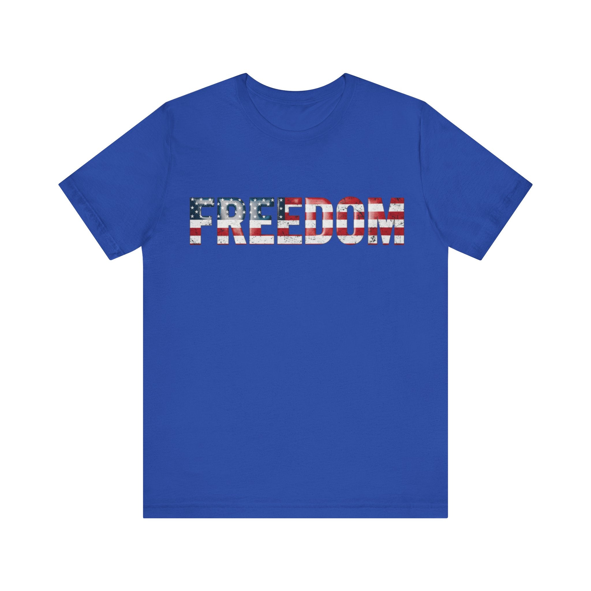 Patriotic Freedom Tee, Unisex T-Shirt, USA Flag Shirt, American Freedom Shirt, Gift for Independence Day, Casual Wear