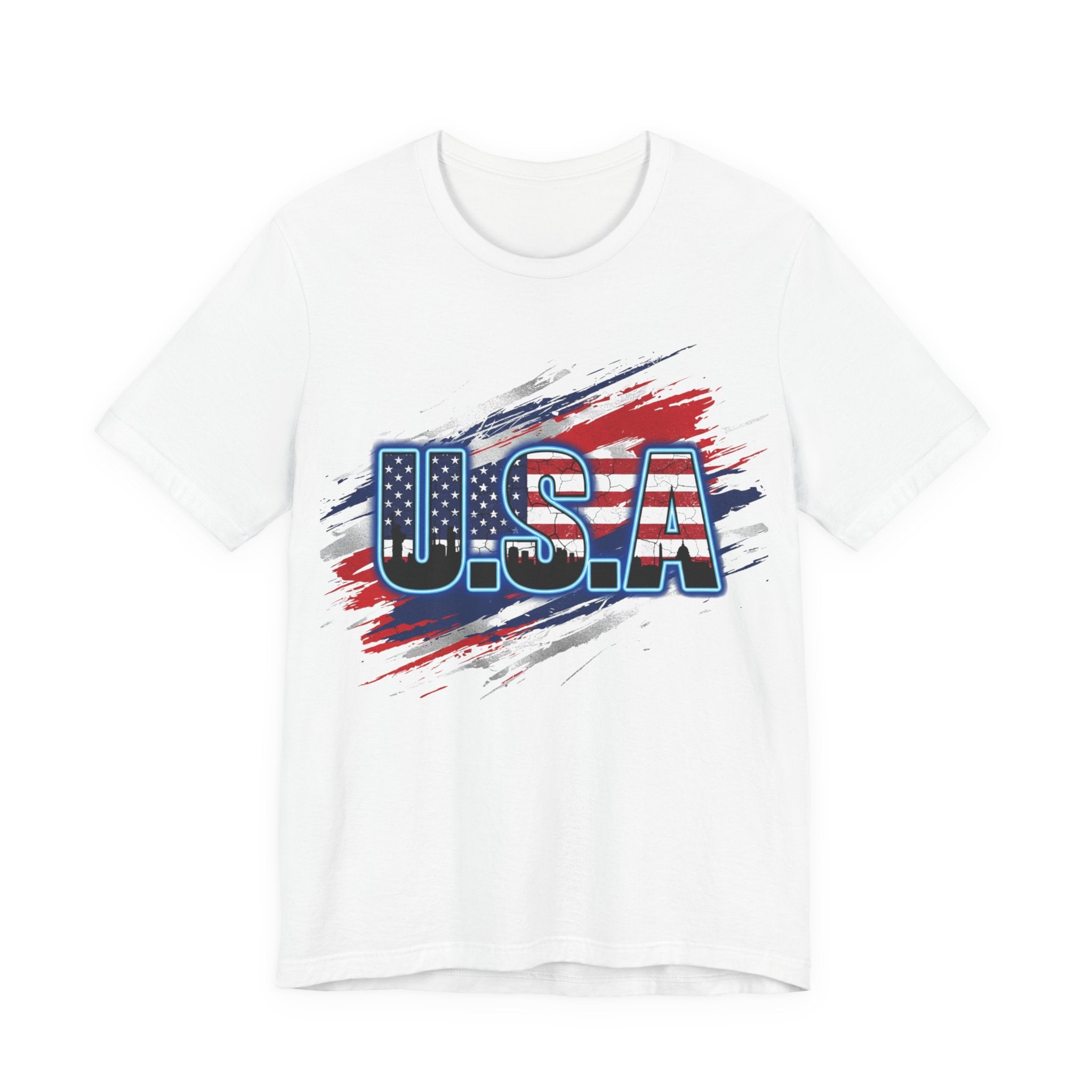 USA Patriotic Short Sleeve Tee | Perfect for Independence Day, Memorial Day, BBQs, Family Gatherings, Casual Outings