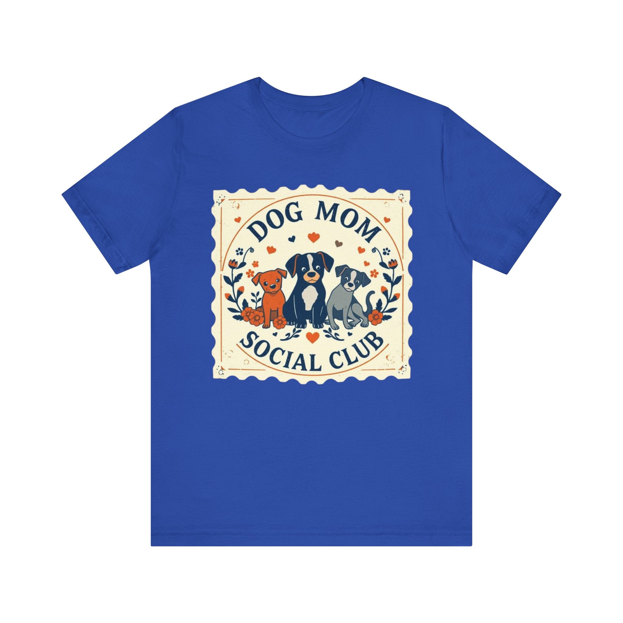 Dog Mom Social Club Tee, Dog Lover Gift, Unisex Graphic T-Shirt, Pet Owner Apparel, Cute Animal Tee, Gift for Dog Moms