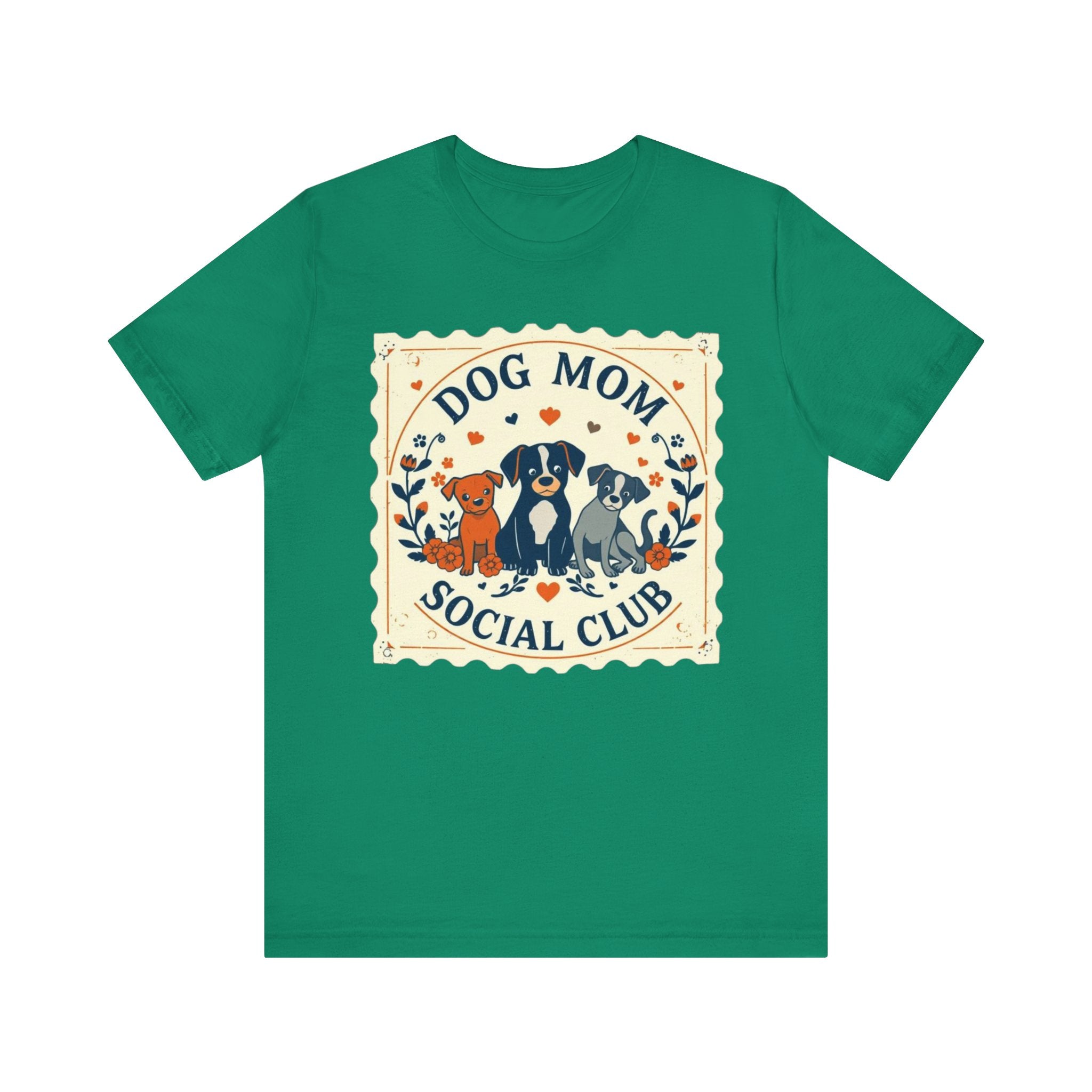 Dog Mom Social Club Tee, Dog Lover Gift, Unisex Graphic T-Shirt, Pet Owner Apparel, Cute Animal Tee, Gift for Dog Moms