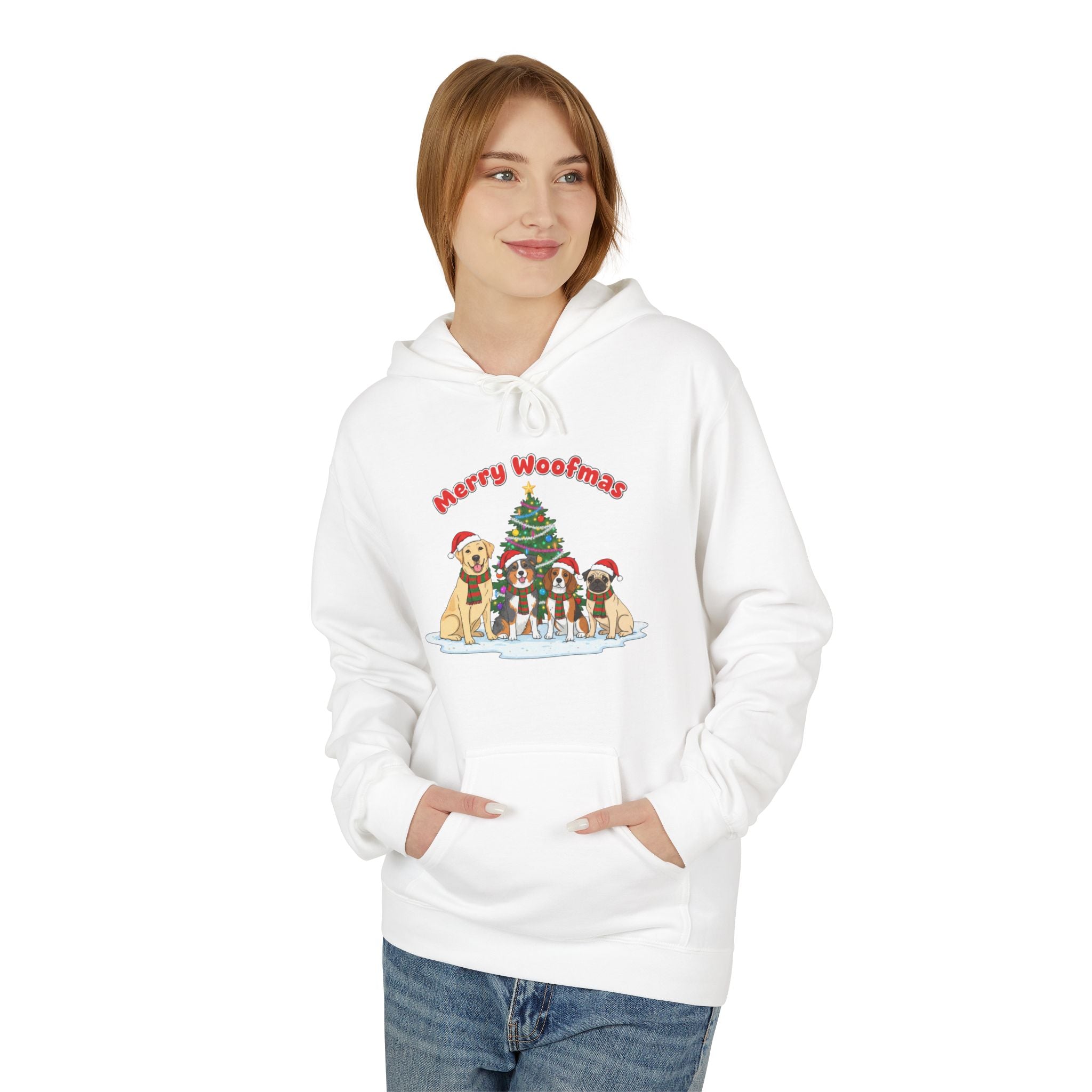 Festive Christmas Hoodie with Merry Christmas Design