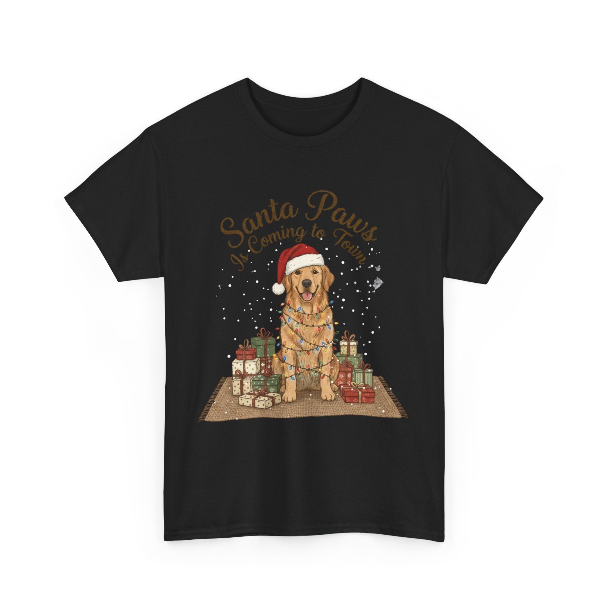 Santa Paws Unisex Heavy Cotton Tee - Perfect Holiday Gift