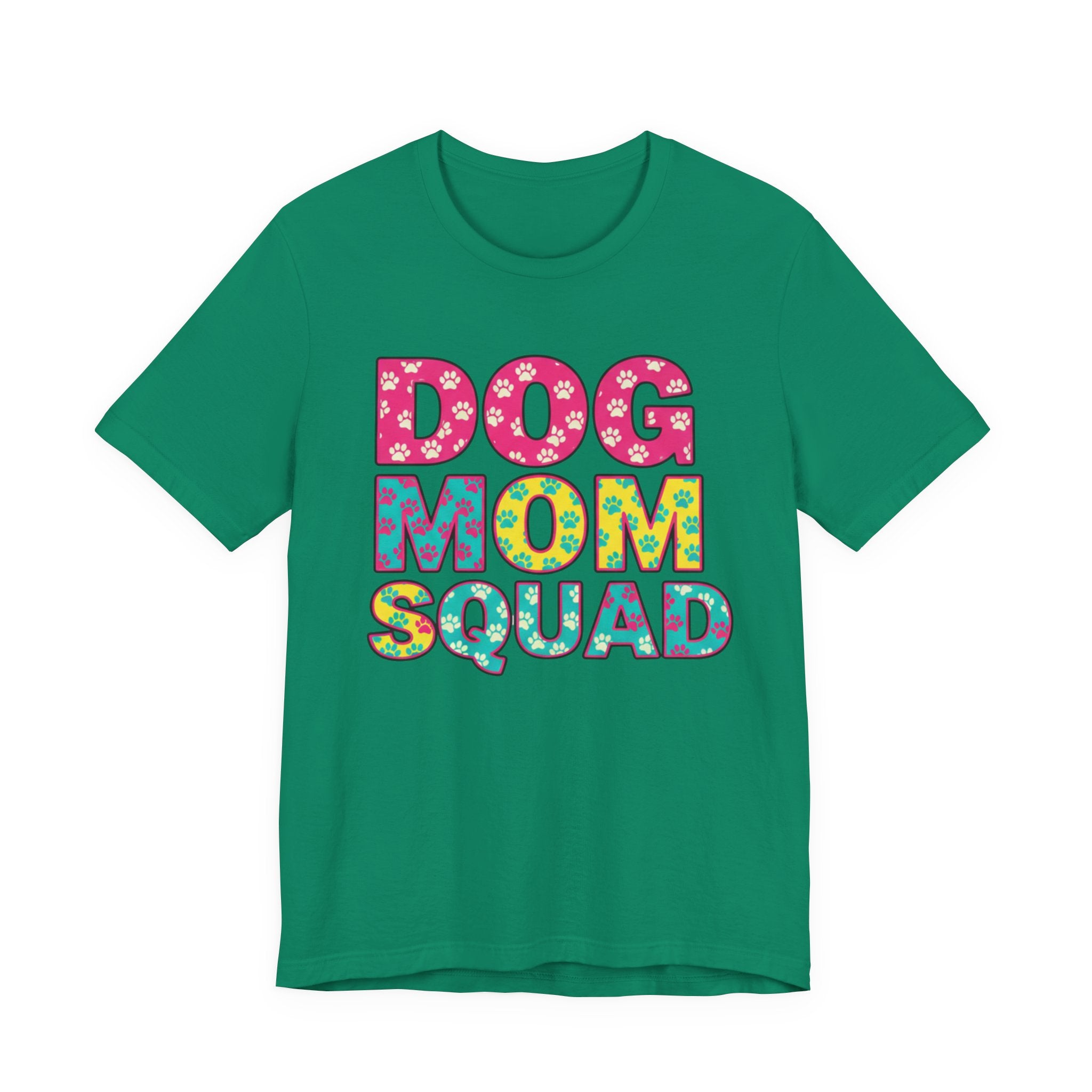 Dog Mom Squad Graphic Tee, Cute Pet Lover Shirt, Gift for Dog Owners, Fun Casual Wear, Dog Lover Apparel, Free Shipping