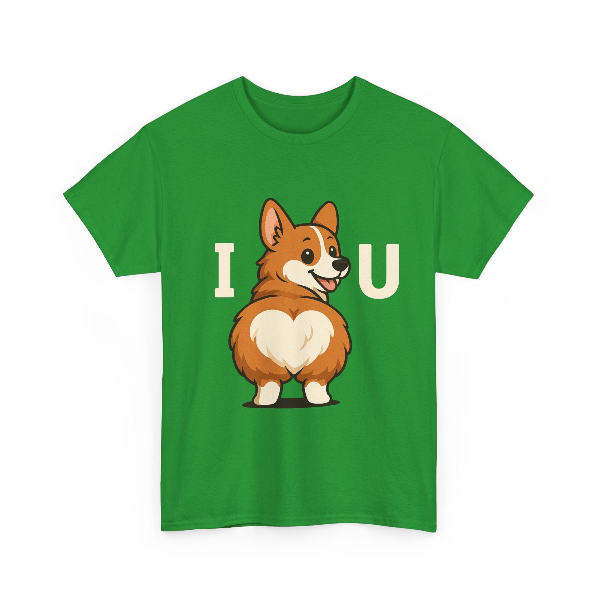 Corgi Love Unisex Tee - Cute Dog Shirt, I U Shirt, Pet Lover Gift, Casual Wear, Birthday Gift, Animal Lover Apparel