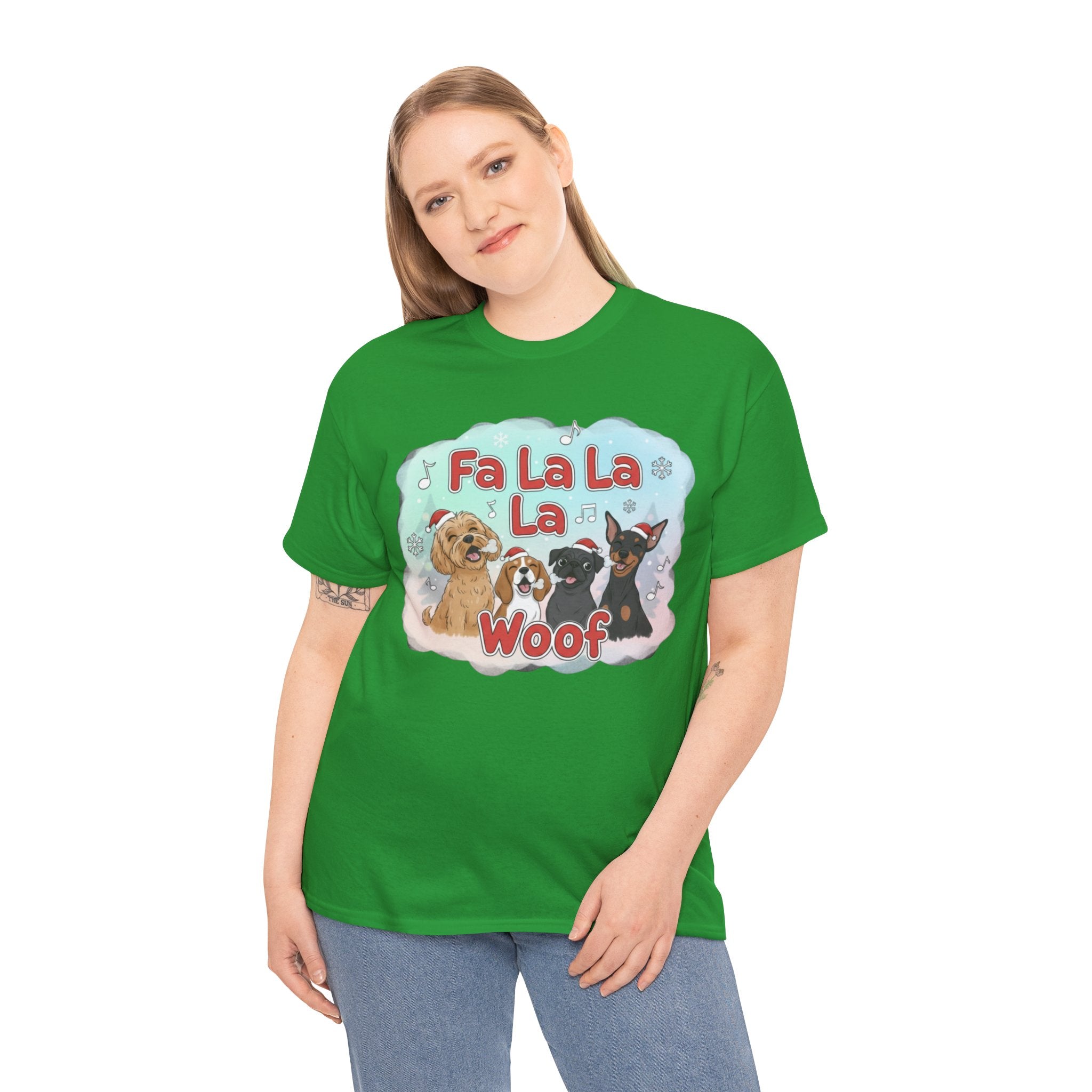 Holiday Dog Lover Tee - "Fa La La La Woof"