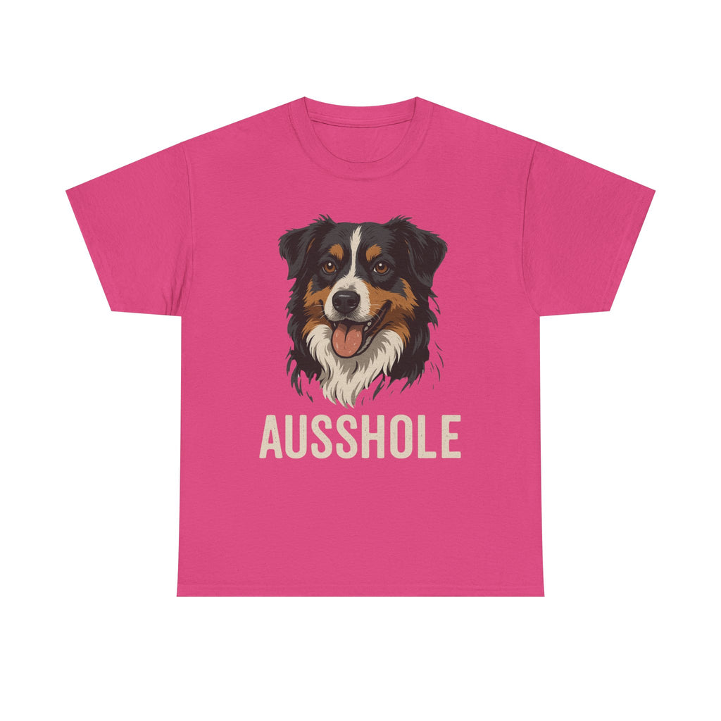 Funny Dog Lover Tee, Unisex Heavy Cotton T-Shirt, Aussie Humor Gift, Pet Owner Apparel, Cute Canine Shirt, Dog Owner Present