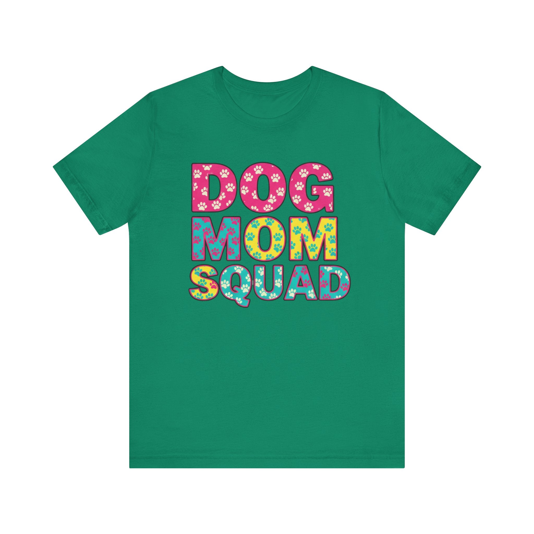Dog Mom Squad Graphic Tee, Cute Pet Lover Shirt, Gift for Dog Owners, Fun Casual Wear, Dog Lover Apparel, Free Shipping