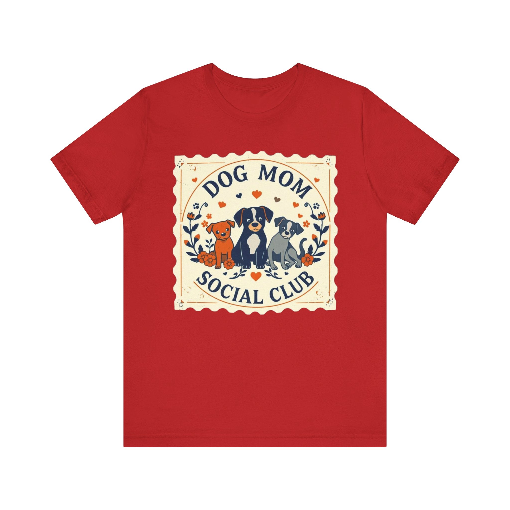 Dog Mom Social Club Tee, Dog Lover Gift, Unisex Graphic T-Shirt, Pet Owner Apparel, Cute Animal Tee, Gift for Dog Moms